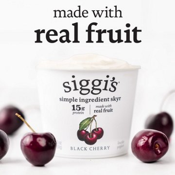 Siggi's 2% Non-Fat Strained Cream Skyr Yogurt - Black Cherry