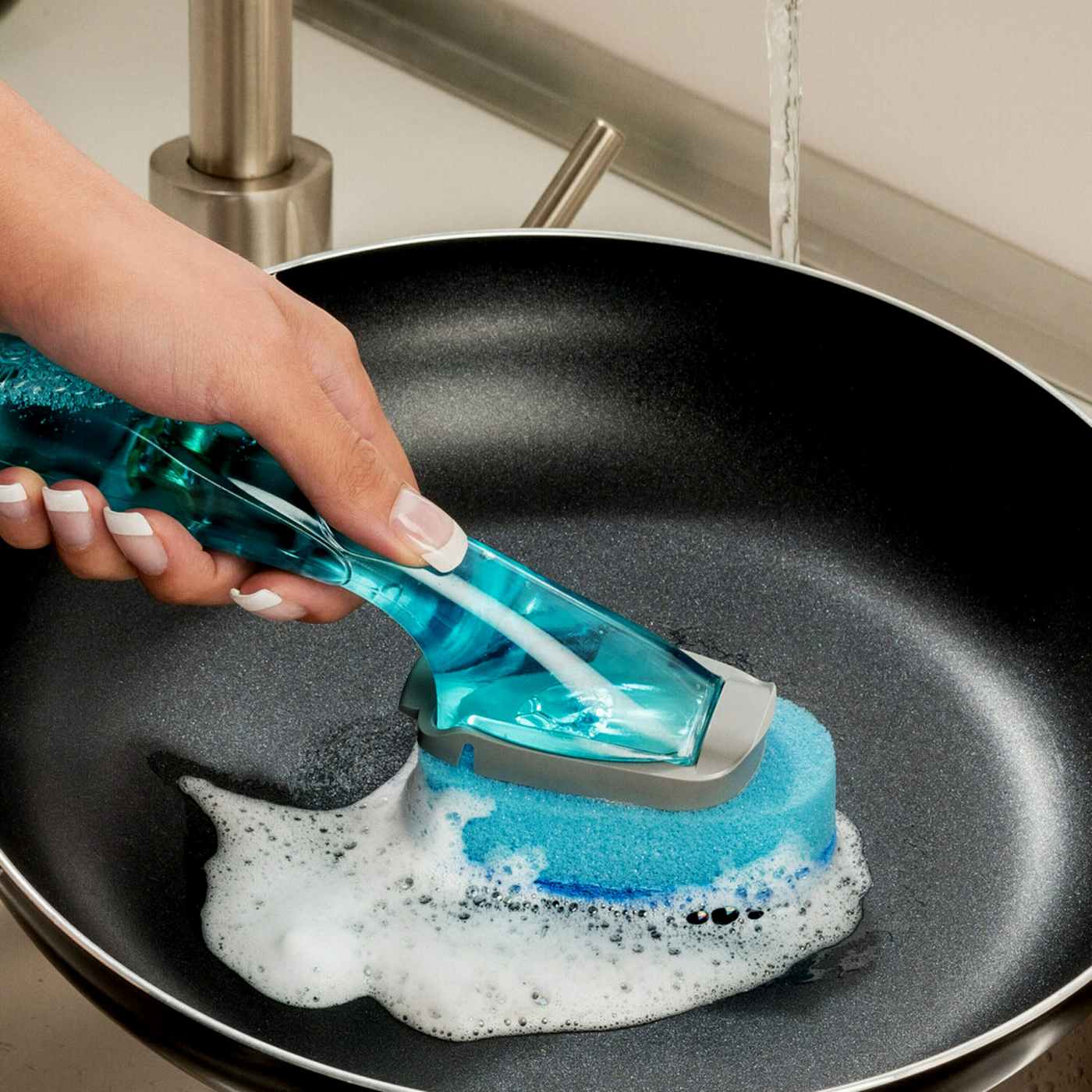 ScotchBrite No Scratch Soap Dispensing Dishwand Shop Sponges