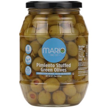 Mario Pimiento Stuffed Spanish Olives, 21 oz