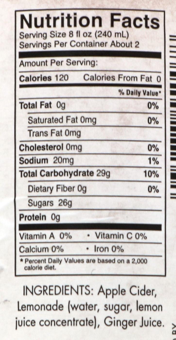 Louisburg Single Serve Lemon Ginger Apple Cider Shop Juice at HEB