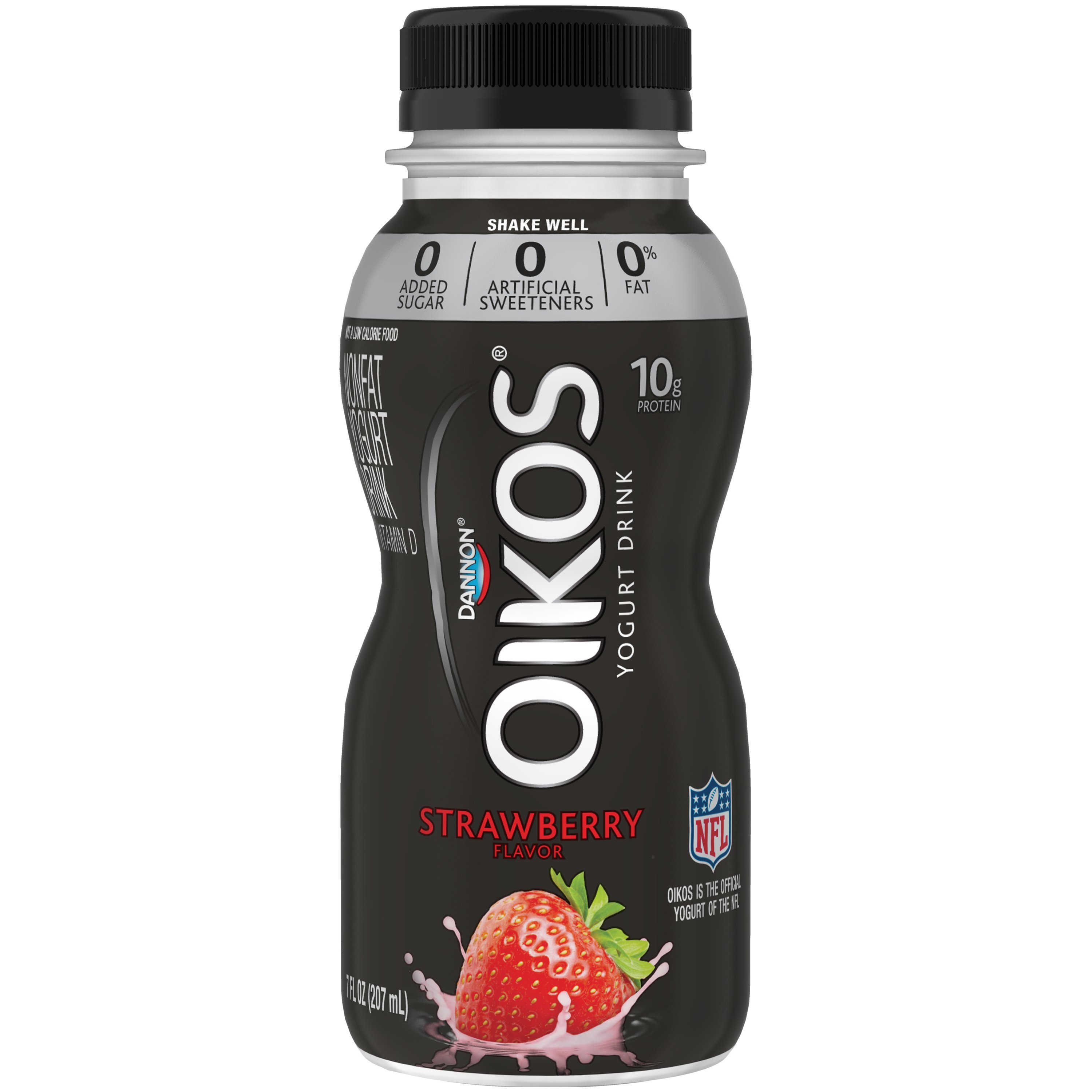 Dannon Oikos Non-Fat Strawberry Yogurt Drink - Shop Yogurt at H-E-B