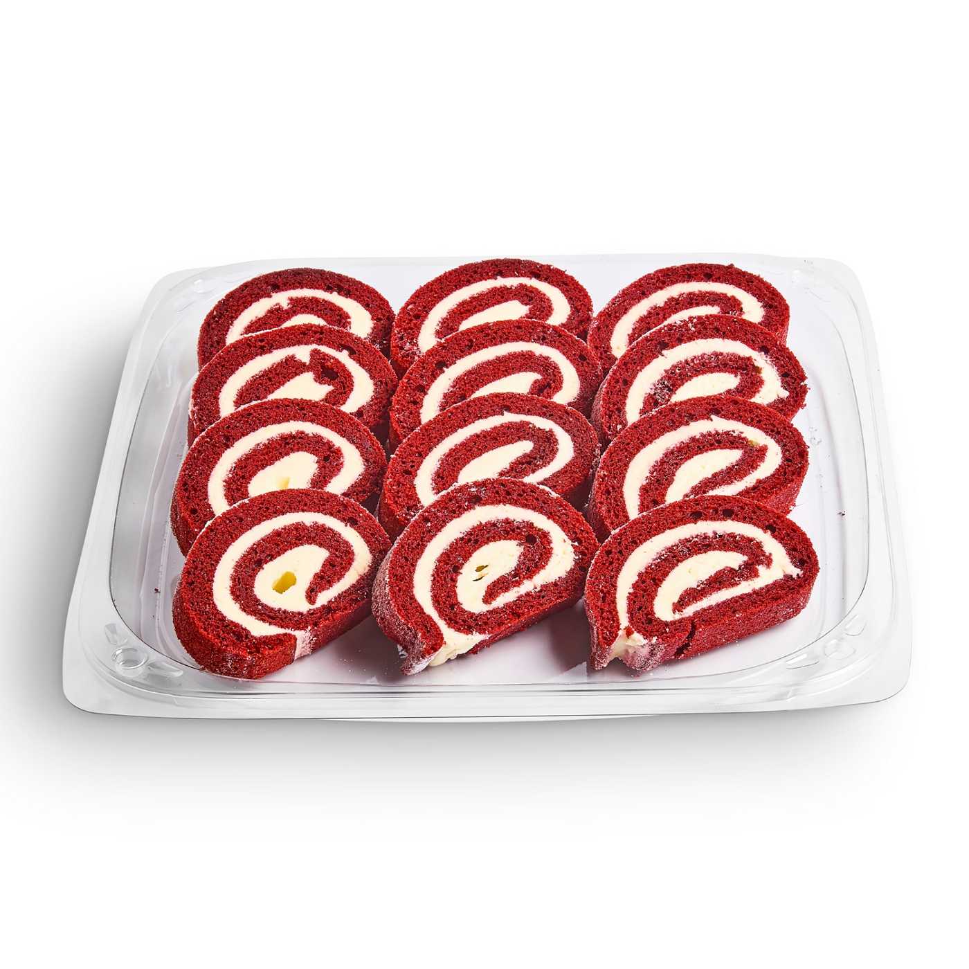 H-E-B Bakery Party Tray - Red Velvet Cake Rolls; image 1 of 3