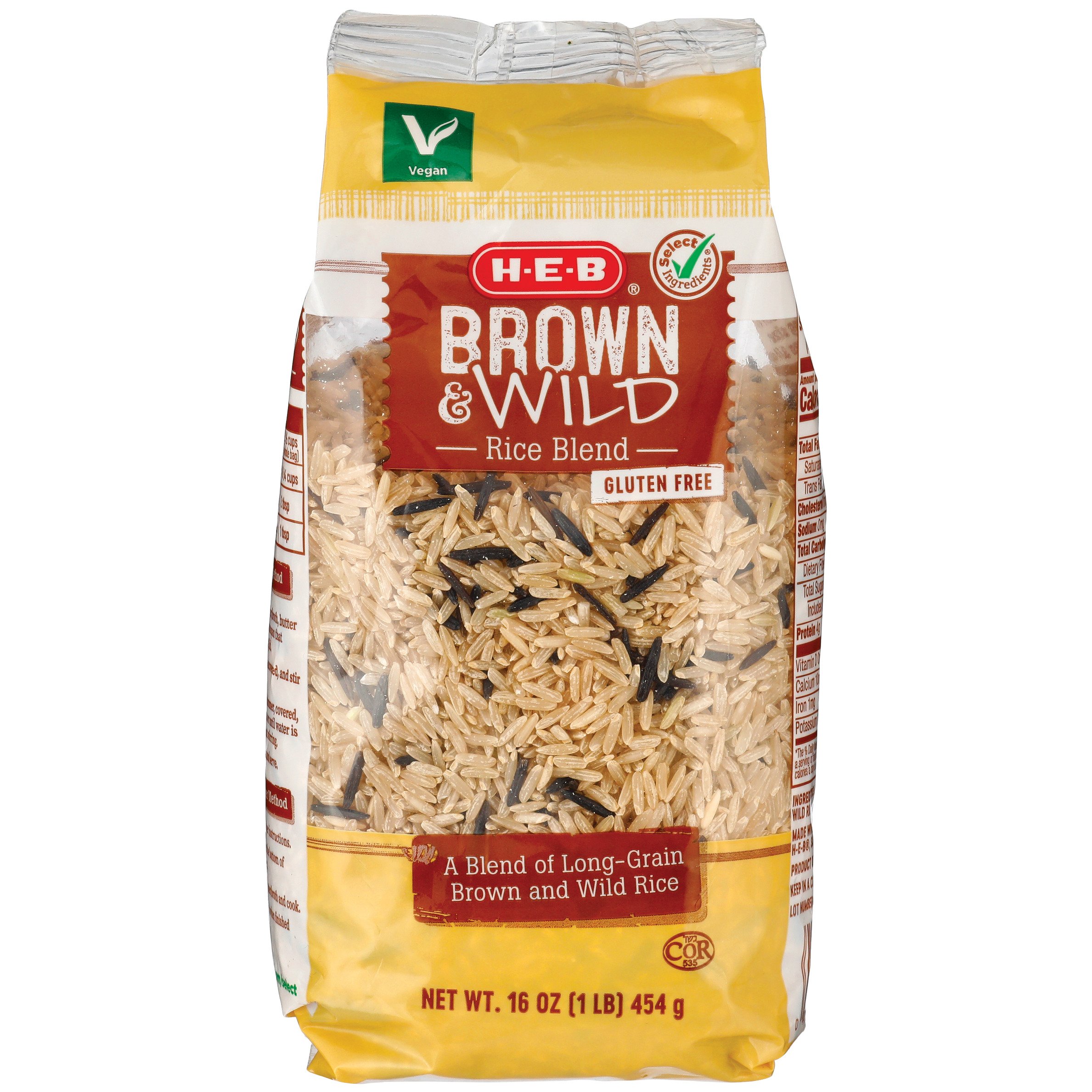 HEB Select Ingredients Brown & Wild Long Grain Rice Blend Shop Rice & Grains at HEB