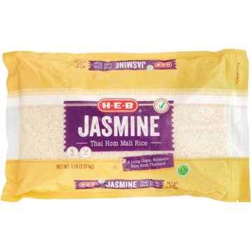 H-E-B Thai Hom Mali Jasmine Rice, 5 lbs