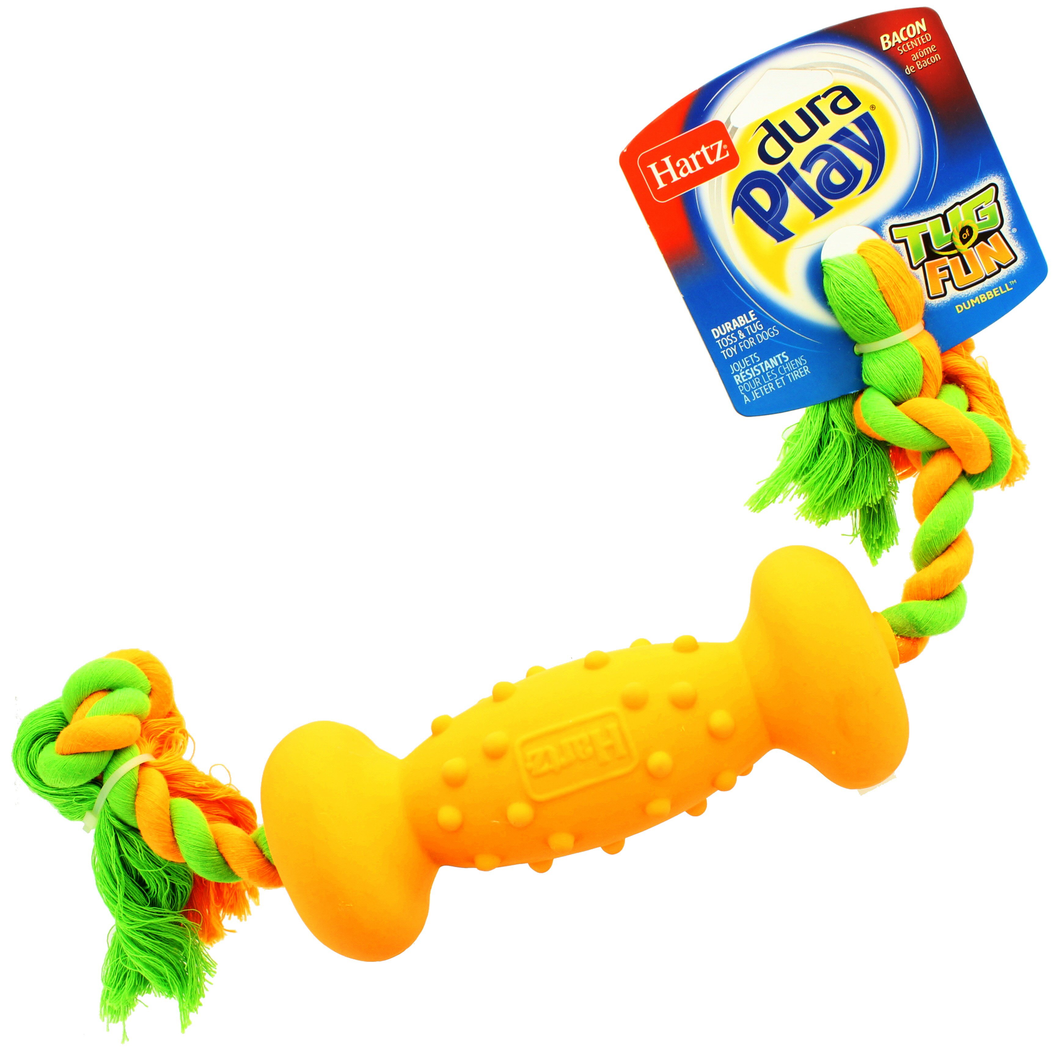 Hartz Dura Play Tug of Fun Double Ring Dog Tug Toy 