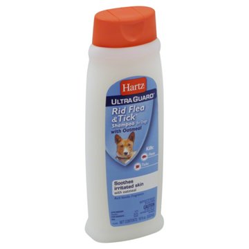 Hartz Ultra Guard Rid Flea & Tick Oatmeal Shampoo for Dogs, 18 oz