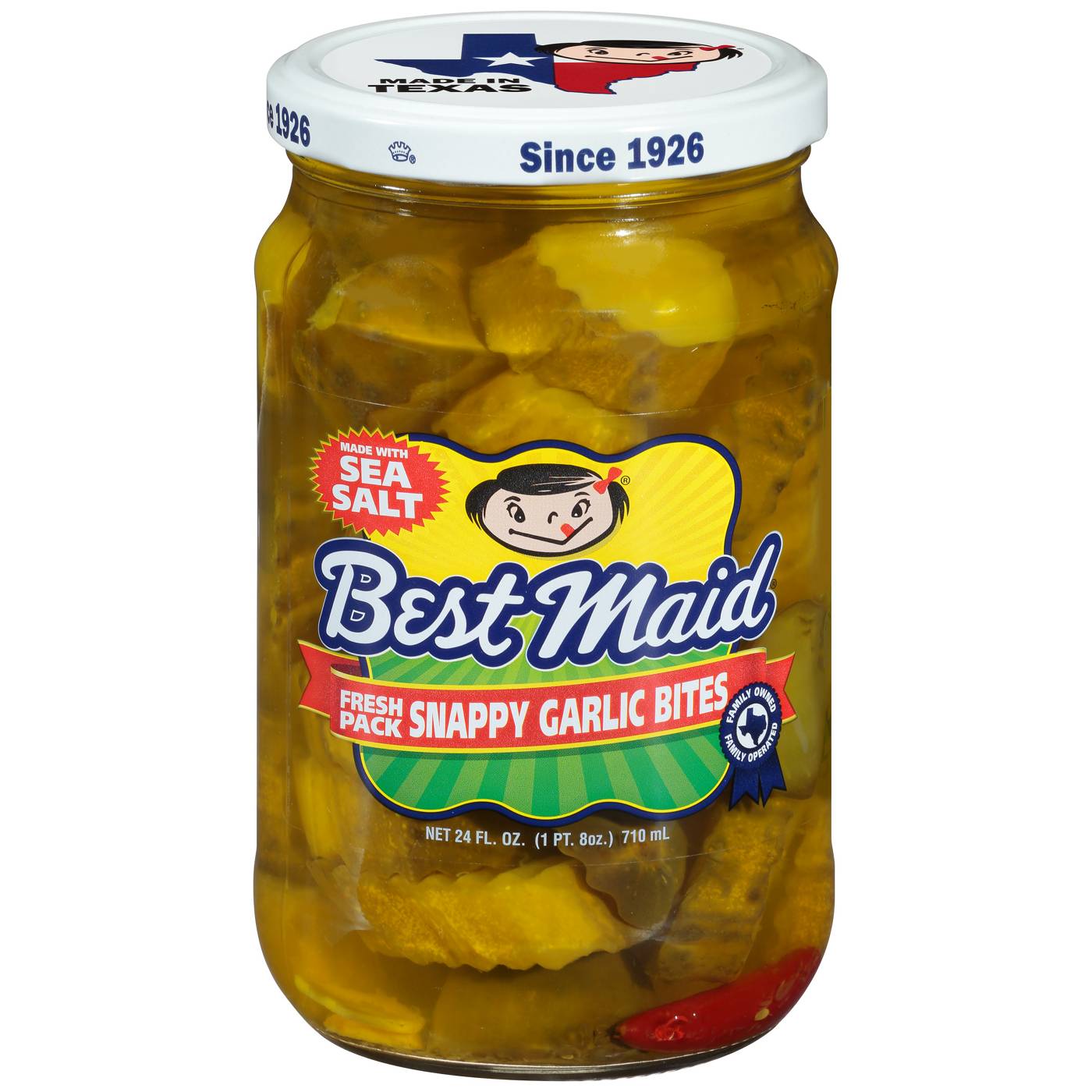 Best Maid Snappy Garlic Bites Pickle Chips; image 1 of 4