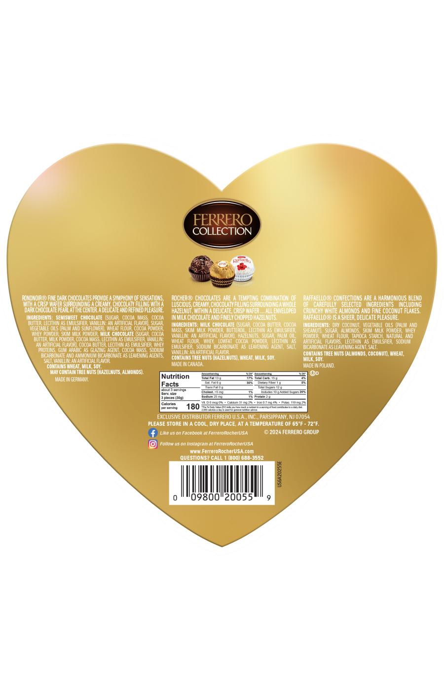 Ferrero Collection Fine Assorted Confections Valentine's Heart Gift Box, 10 Pc; image 2 of 2