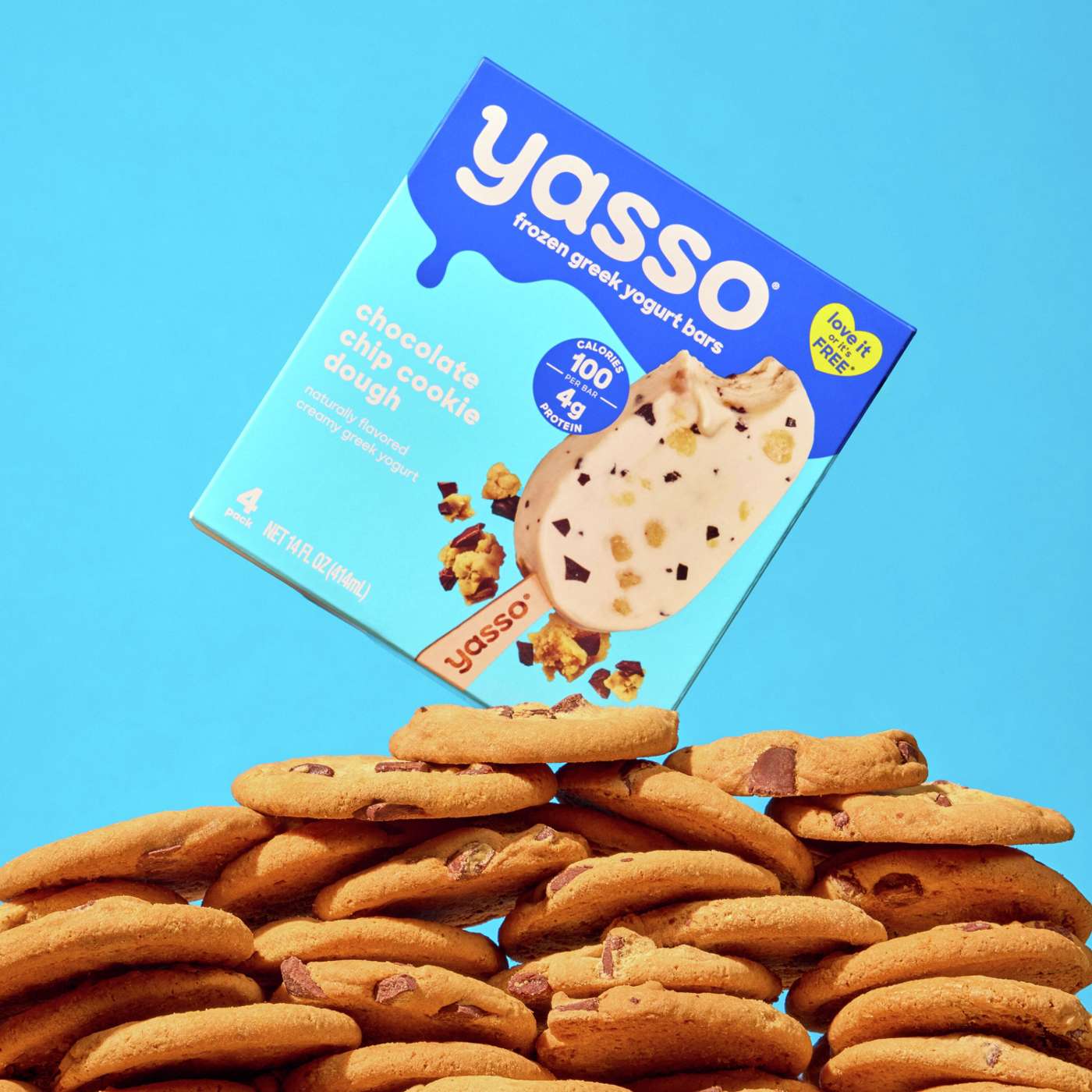 Yasso Chocolate Chip Cookie Dough Frozen Greek Yogurt Bars; image 3 of 7