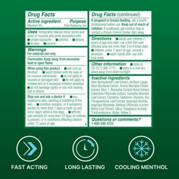 Biofreeze Menthol Pain Relief Roll-On, 2.5 oz