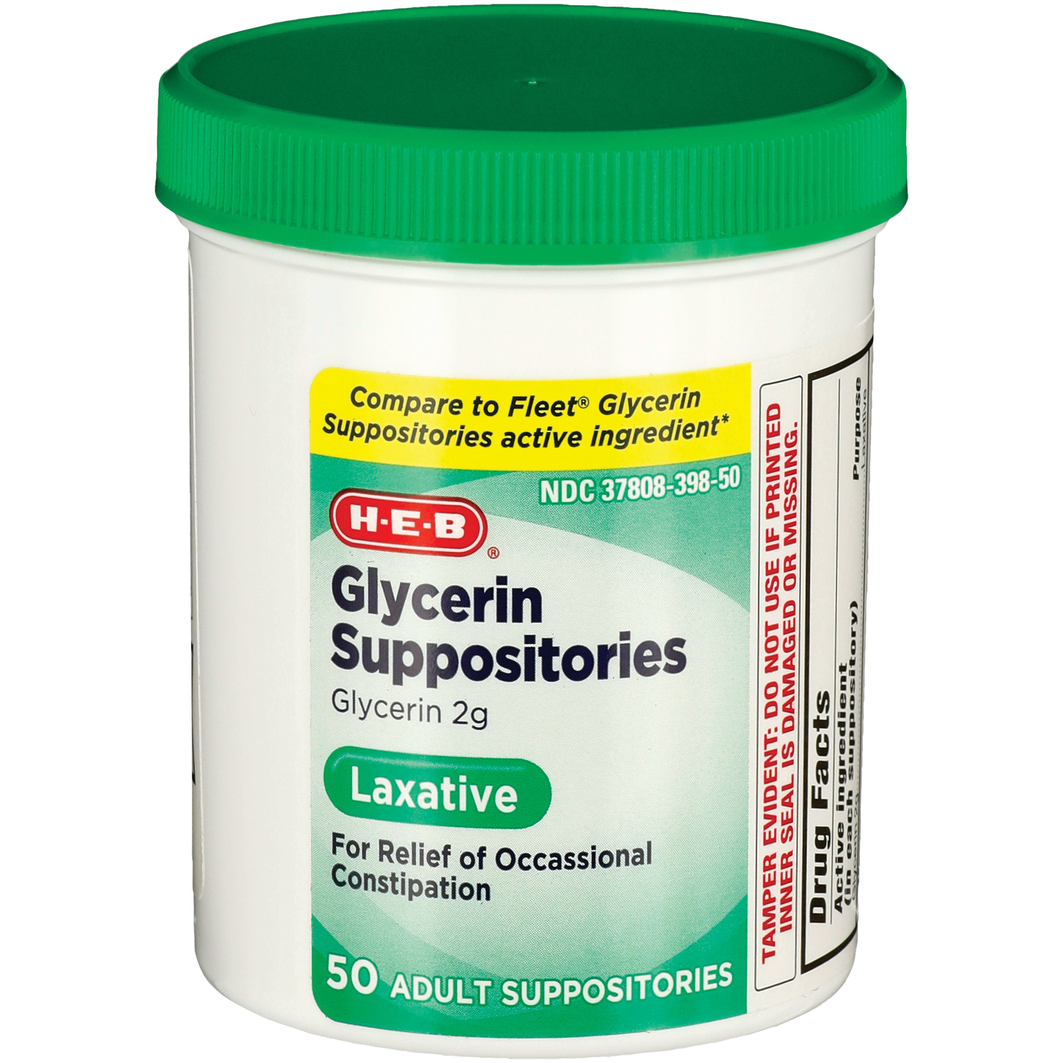 H-E-B Adult Glycerin Suppositories