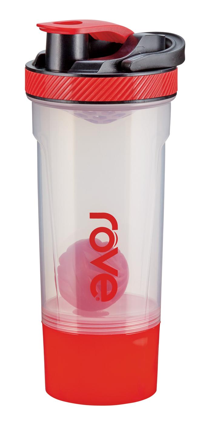 ROVE Shake And Mix Bottle, Red; image 2 of 3