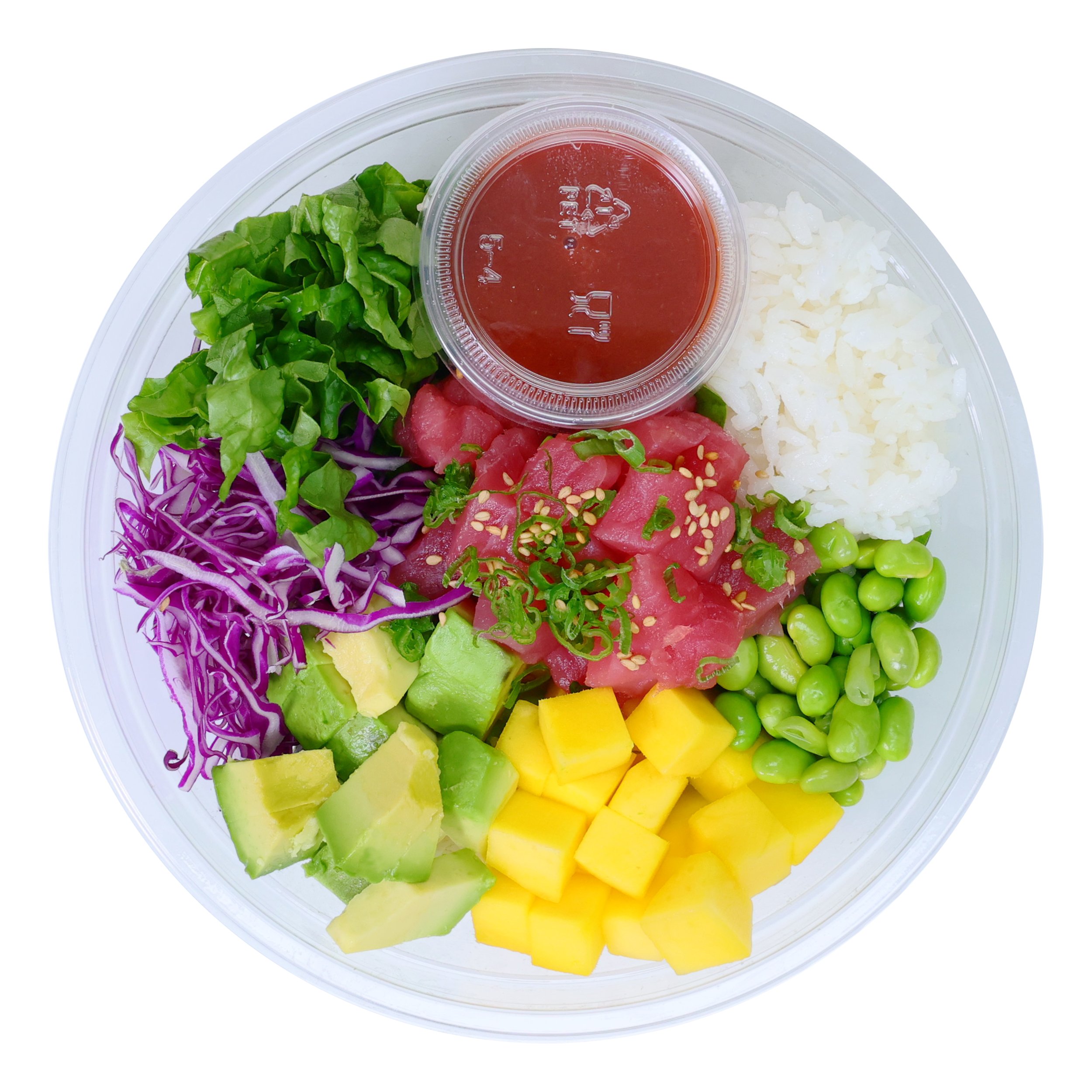 H E B Sushiya Tuna Poke Bowl With Spicy Sauce And White Rice Shop Sushi At H E B