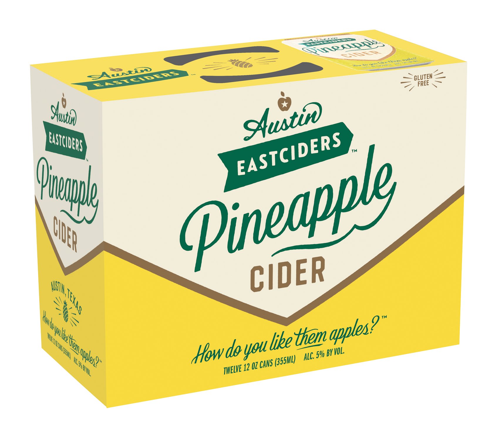 Austin Eastciders Pineapple Cider 12 oz Cans Shop Beer & Wine at HEB