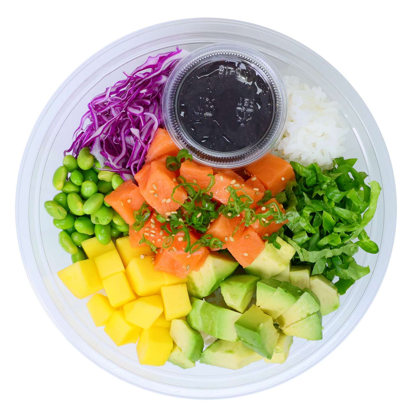 H-E-B Sushiya Salmon Poke Bowl with White Rice & Original Sauce; image 1 of 3