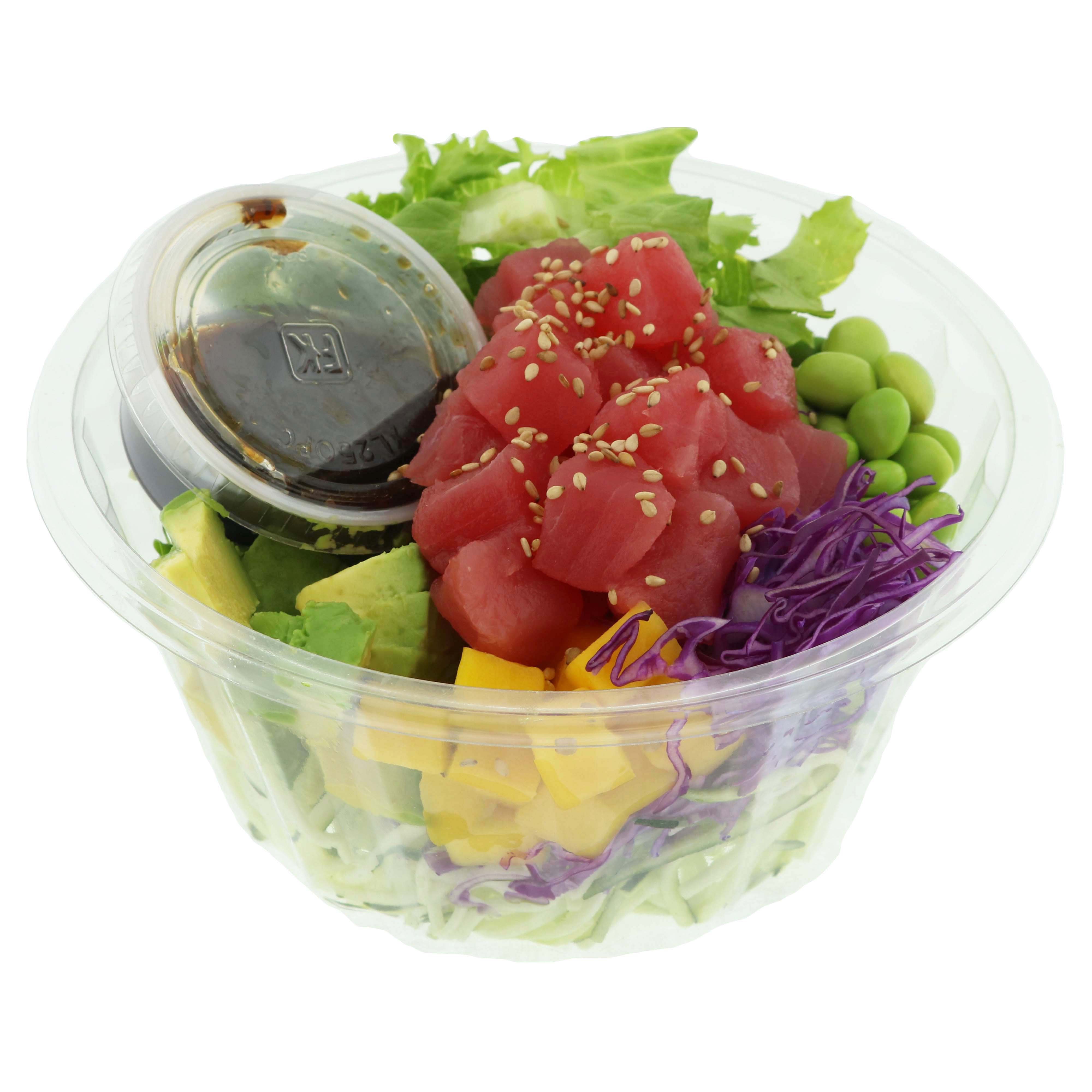 H E B Sushiya Tuna Poke Bowl With Original Sauce And Vegetable Noodles Shop Sushi At H E B