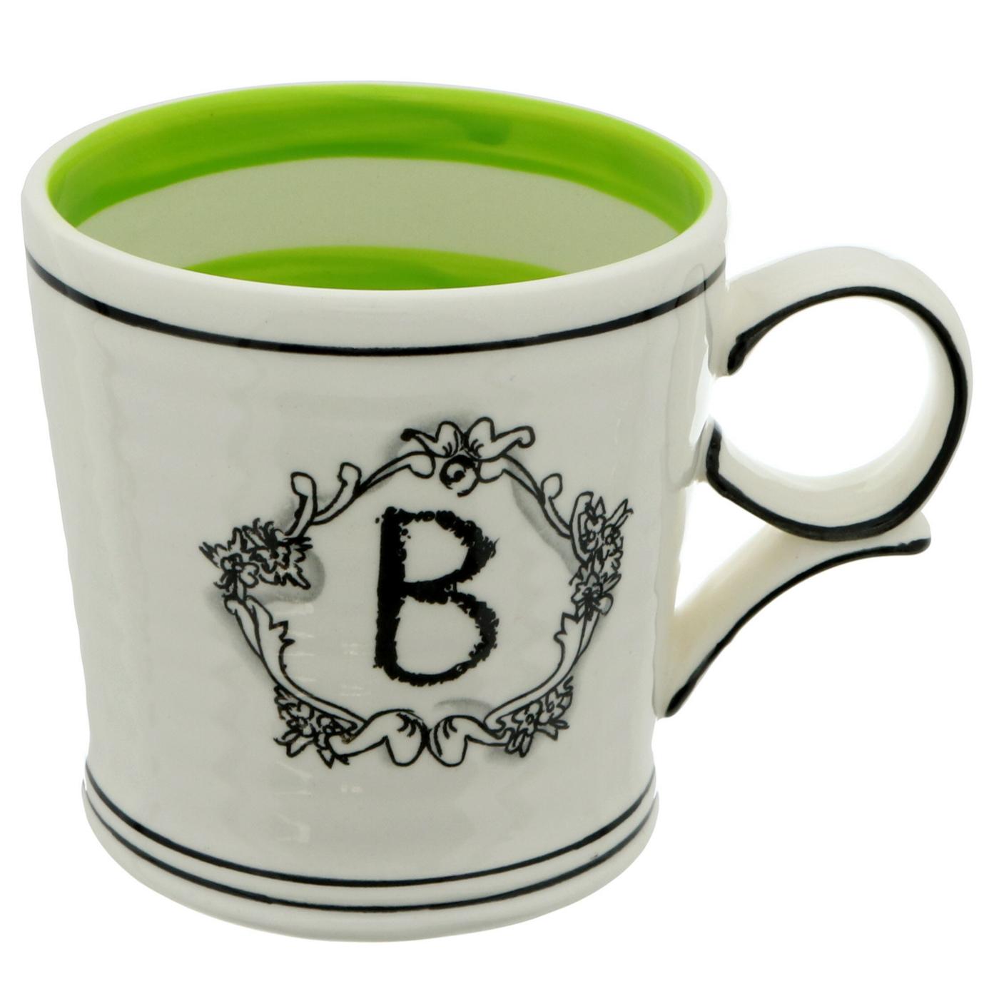 Home Essentials & Beyond Assorted Monogram 14oz Mugs, Colors & Styles May Vary; image 3 of 3