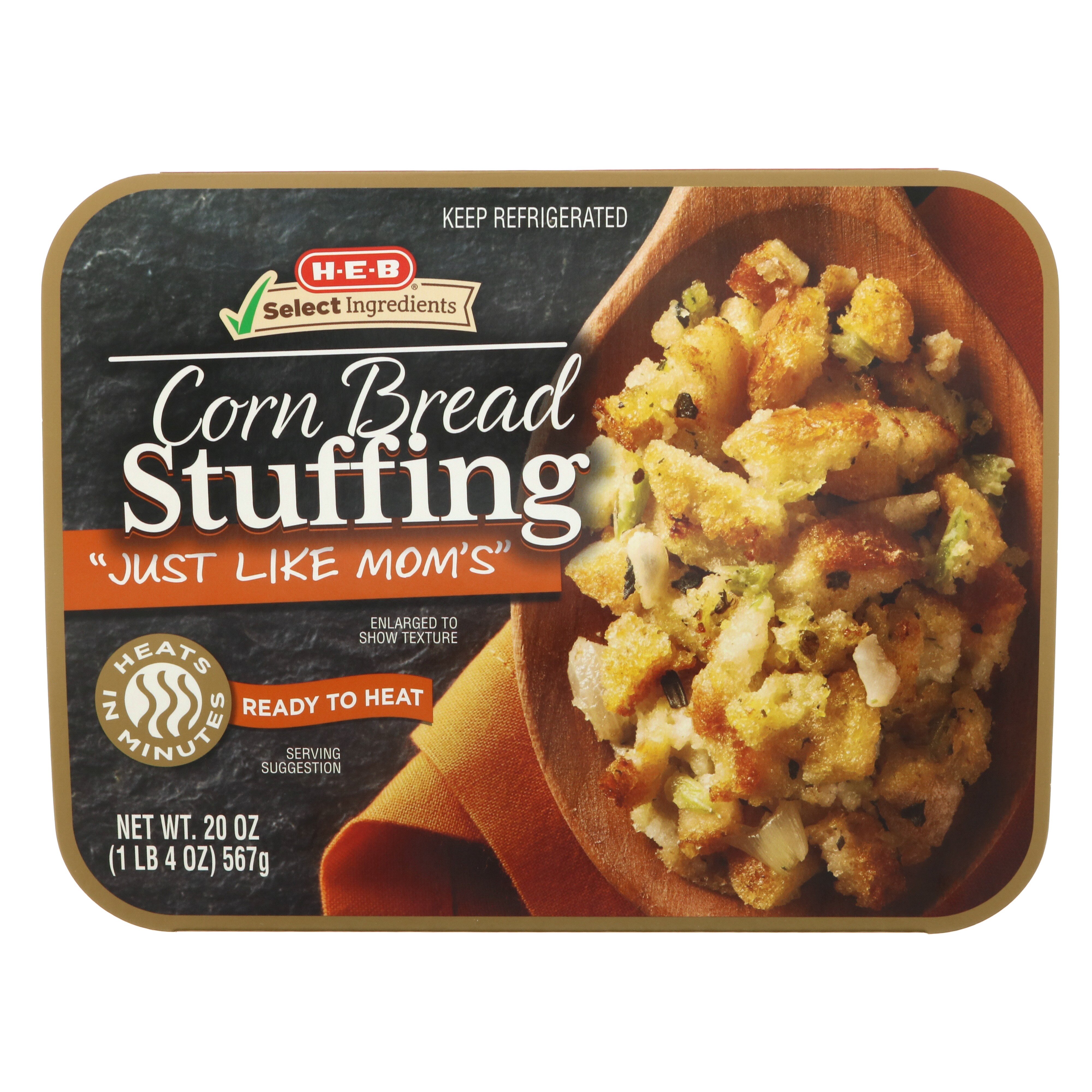 H-E-B Select Ingredients Corn Bread Stuffing - Shop Entrees & Sides At ...