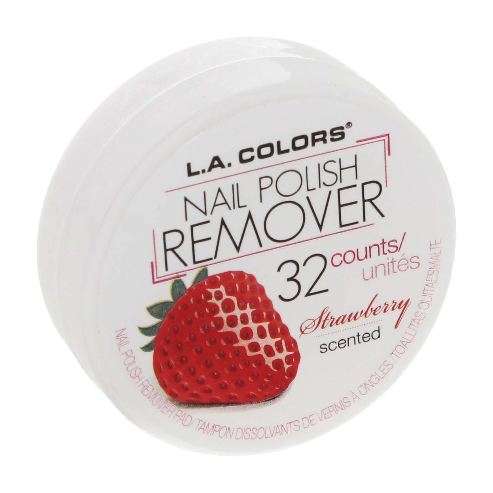 L.A. Colors Strawberry Nail Polish Remover Pads Travel Size Shop