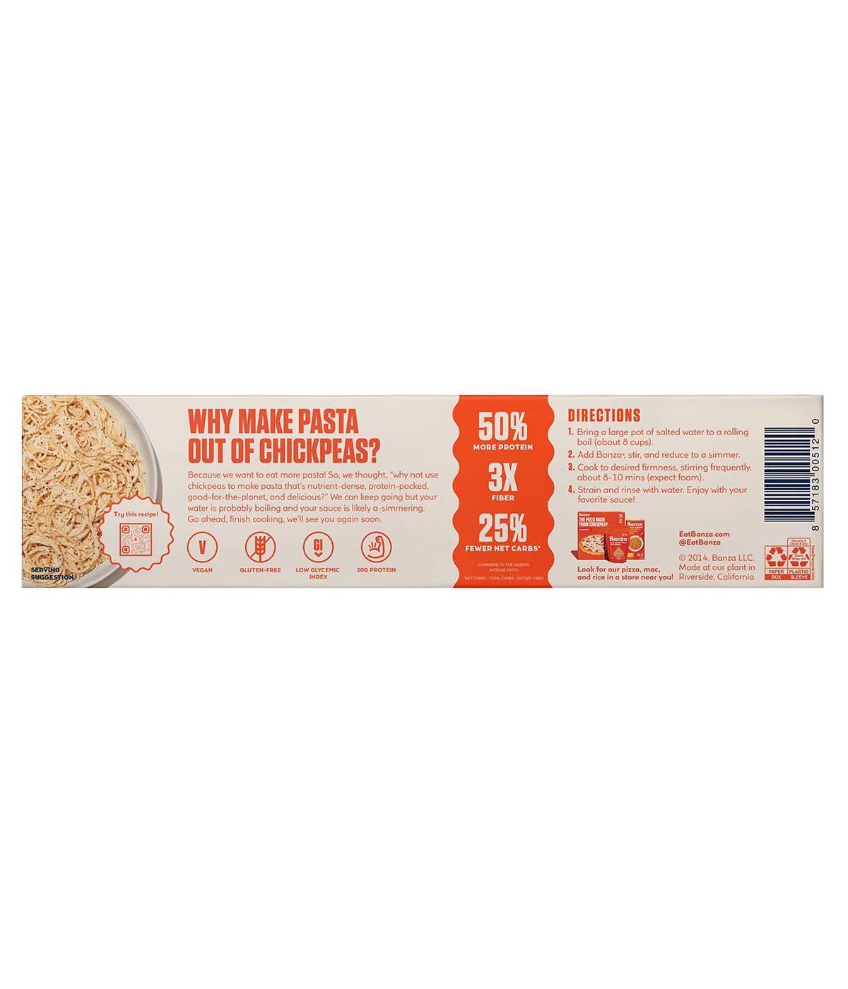 Banza 23g Protein Chickpea Spaghetti; image 3 of 3