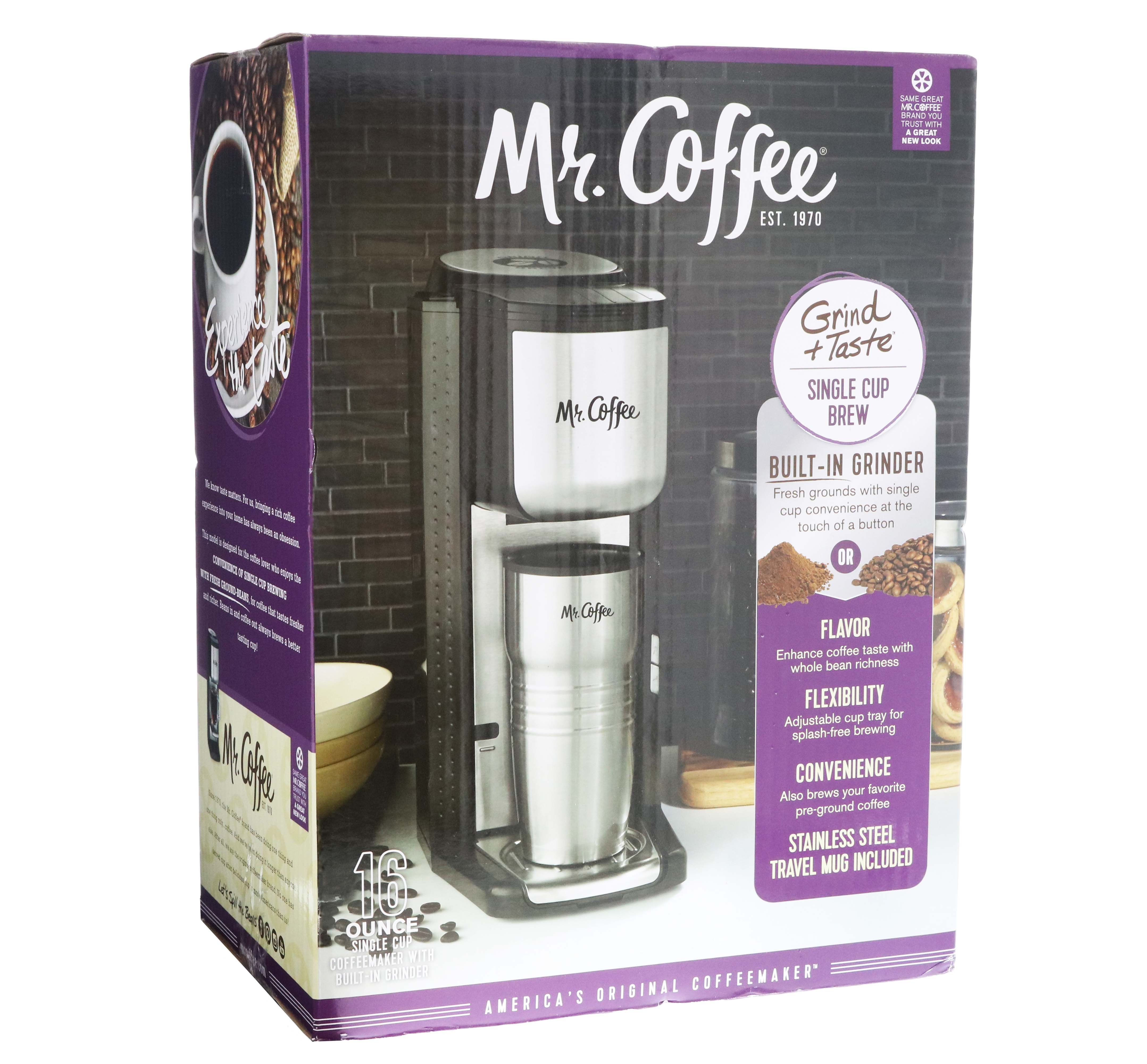 Mr. Coffee Single Cup Grind And Brew