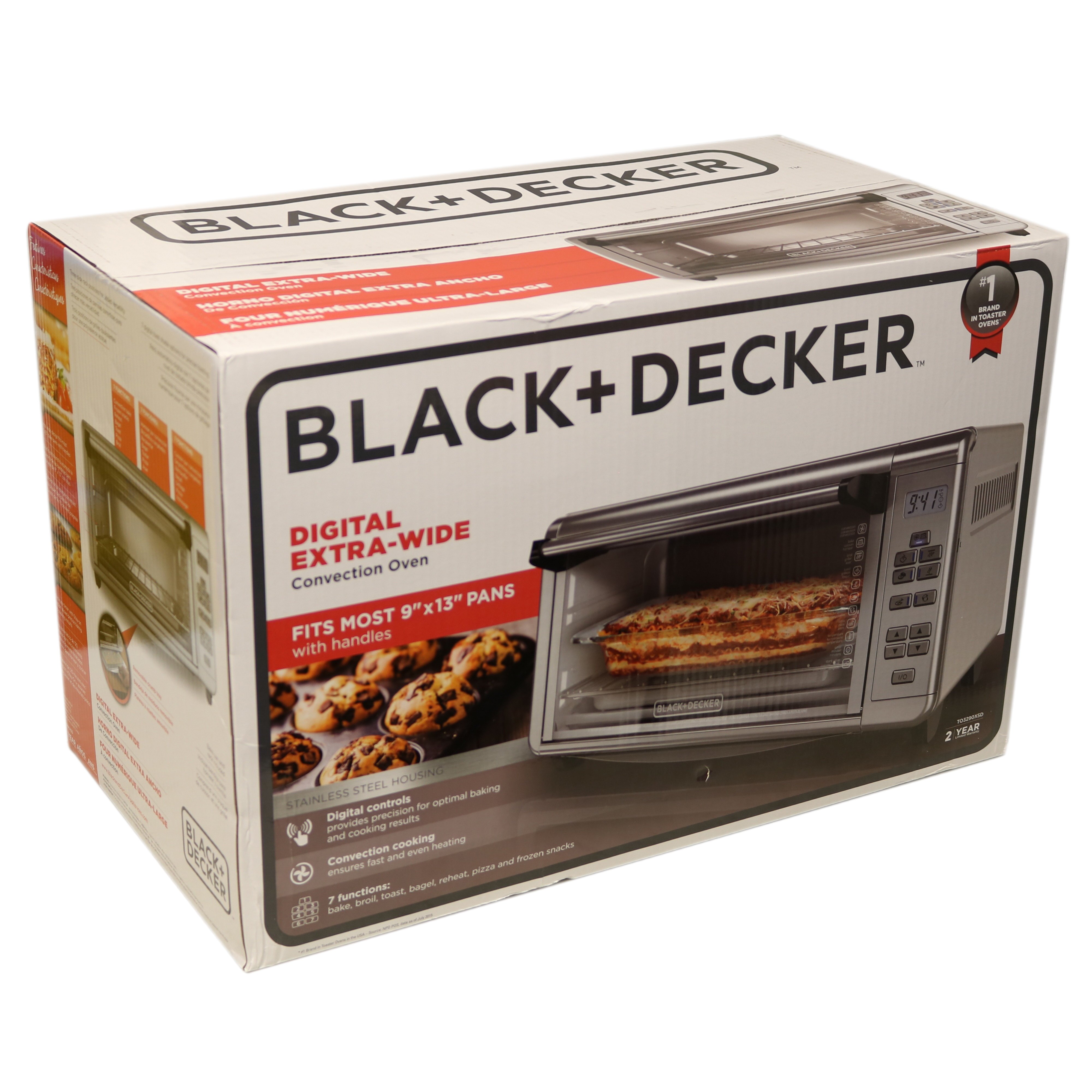 black and decker large toaster oven