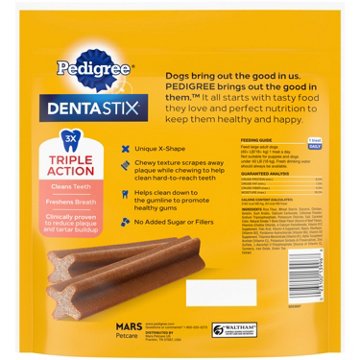 Pedigree Dentastix Large Dog Treats - Bacon Flavor