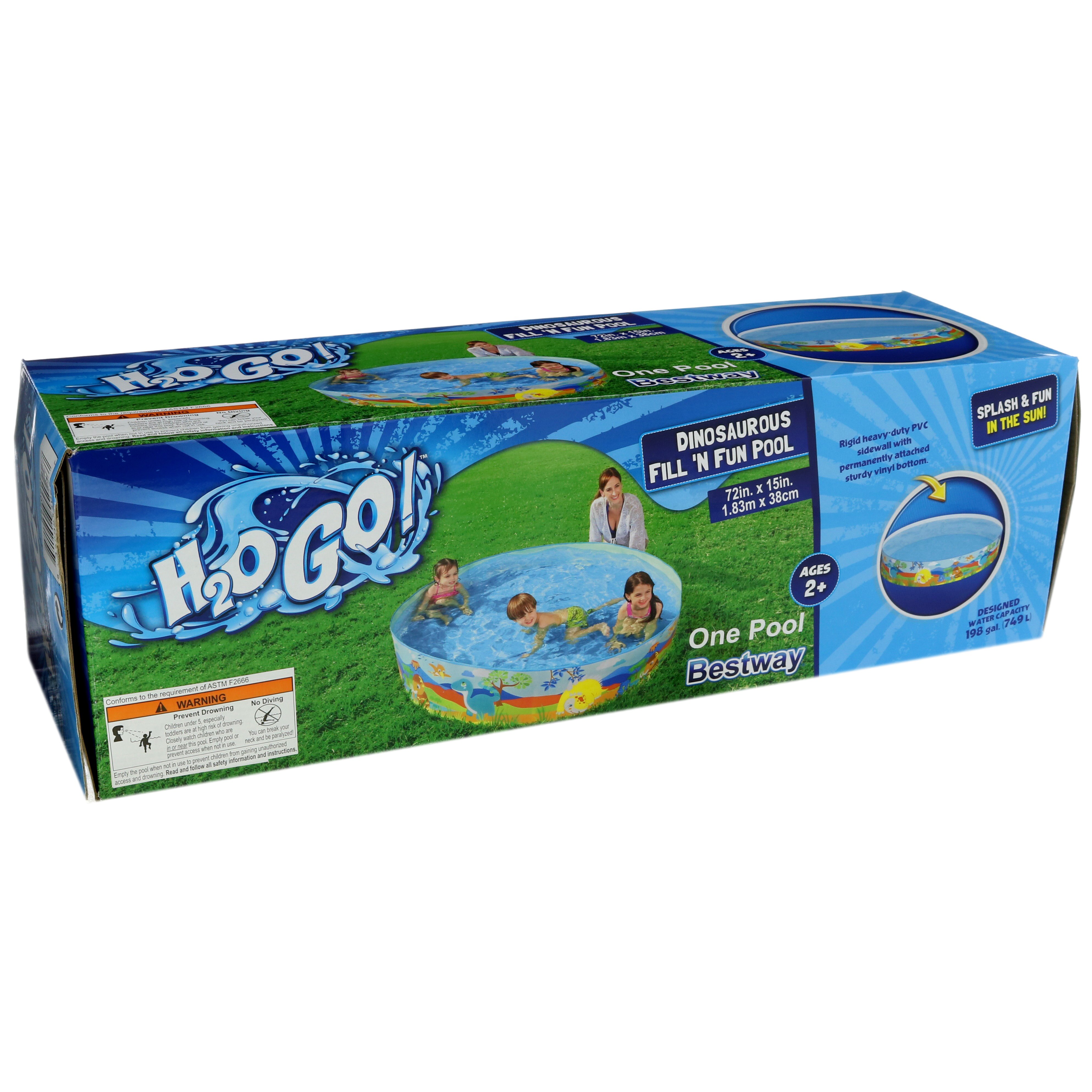 Bestway H20 Go Fill N Fun Pool, 72x15 Shop Kiddie pools at HEB