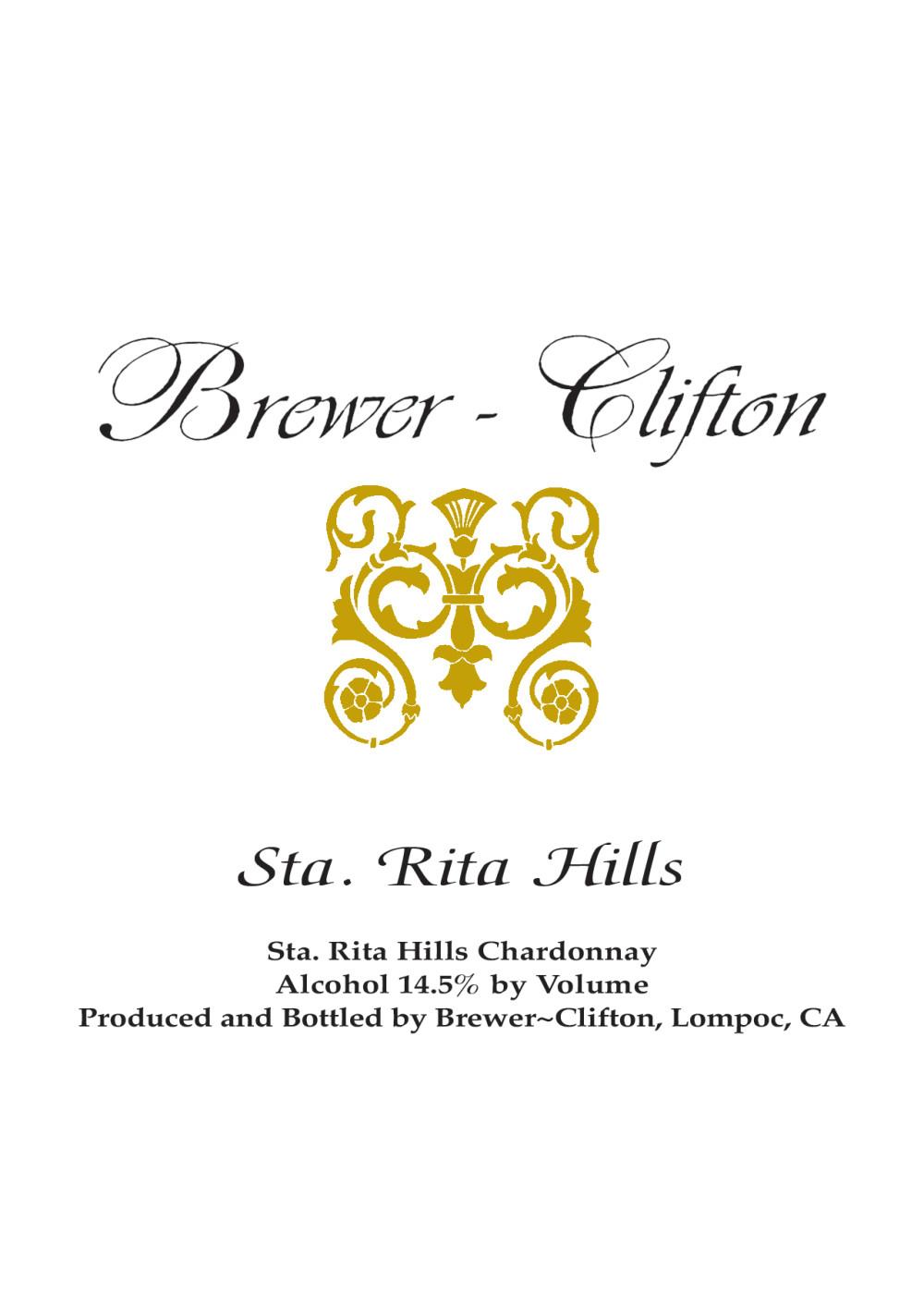 Brewer-Clifton Sta. Rita Hills Chardonnay White Wine; image 2 of 2