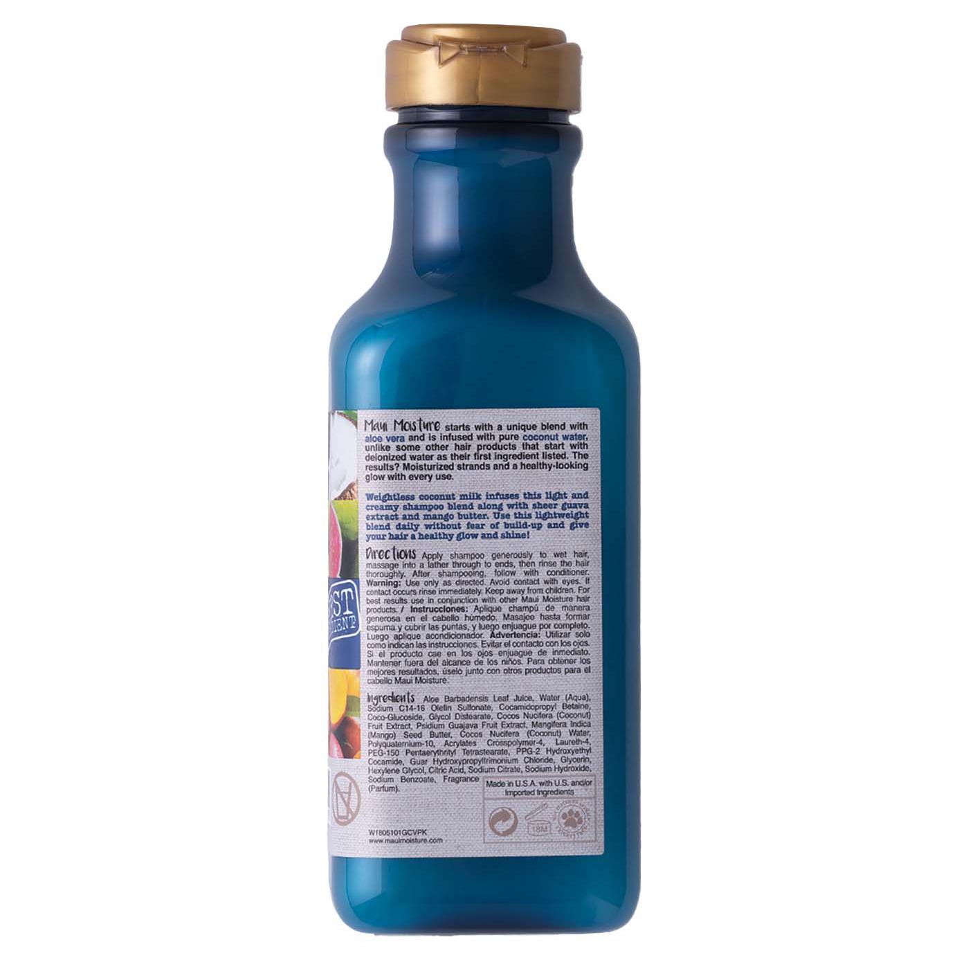 Maui Moisture Nourish & Moisture + Coconut Milk Shampoo; image 2 of 2