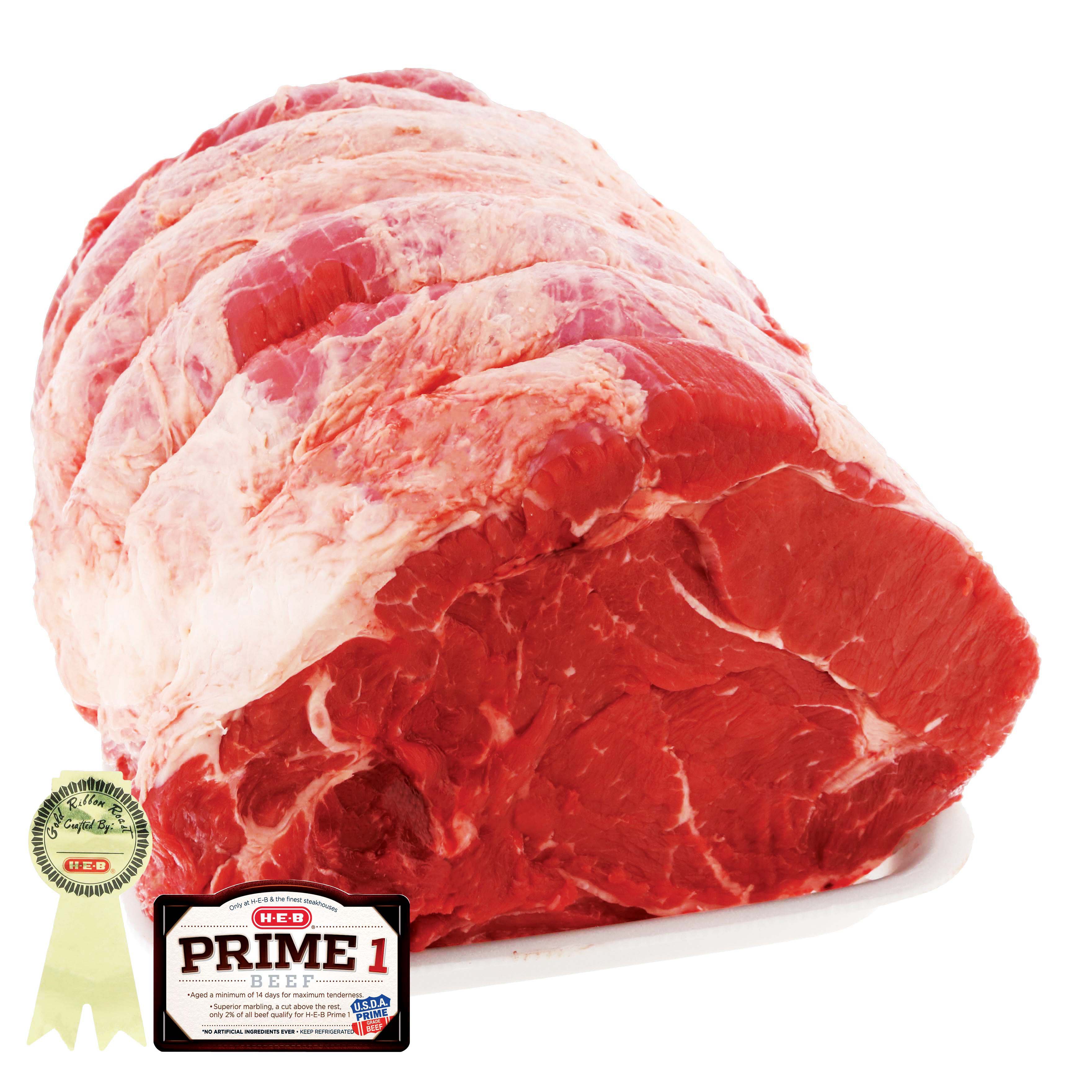 HEB Prime 1 Beef Chuck Roast, Boneless, USDA Prime, Gold Ribbon