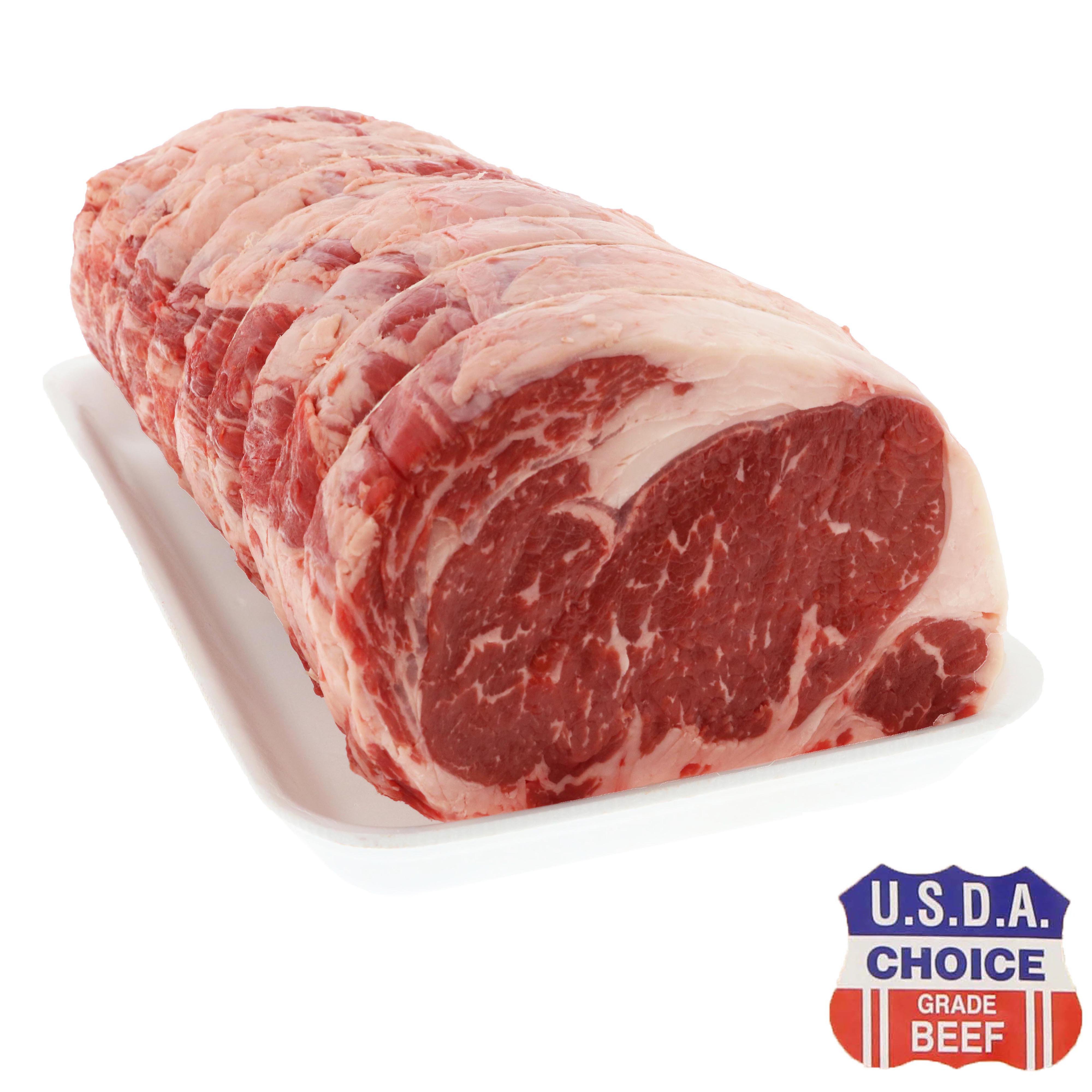 HEB Beef Ribeye Roast, Boneless, USDA Choice, Gold Ribbon Shop Beef