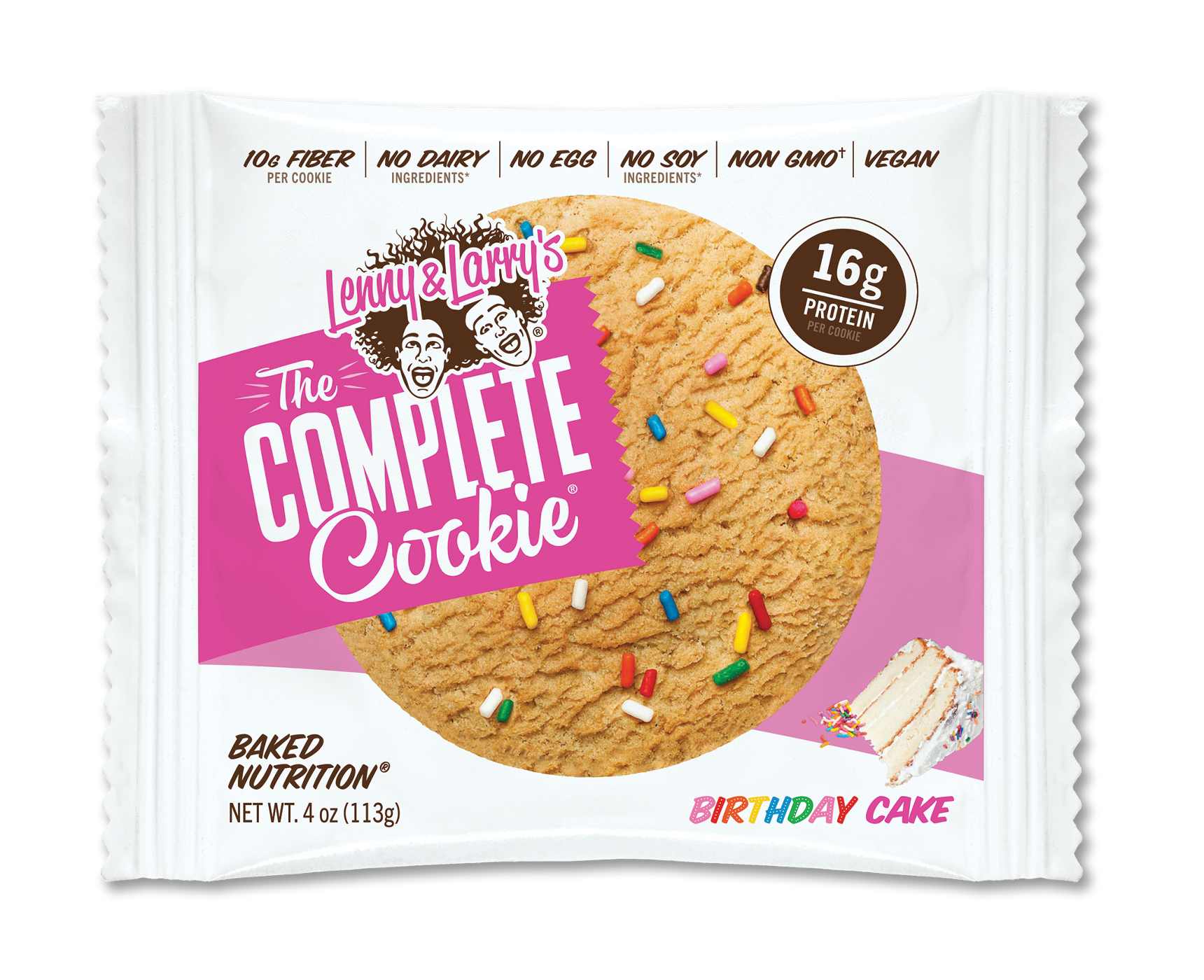 Lenny & Larry's The Complete Cookie - 16g Protein Birthday Cake; image 1 of 2