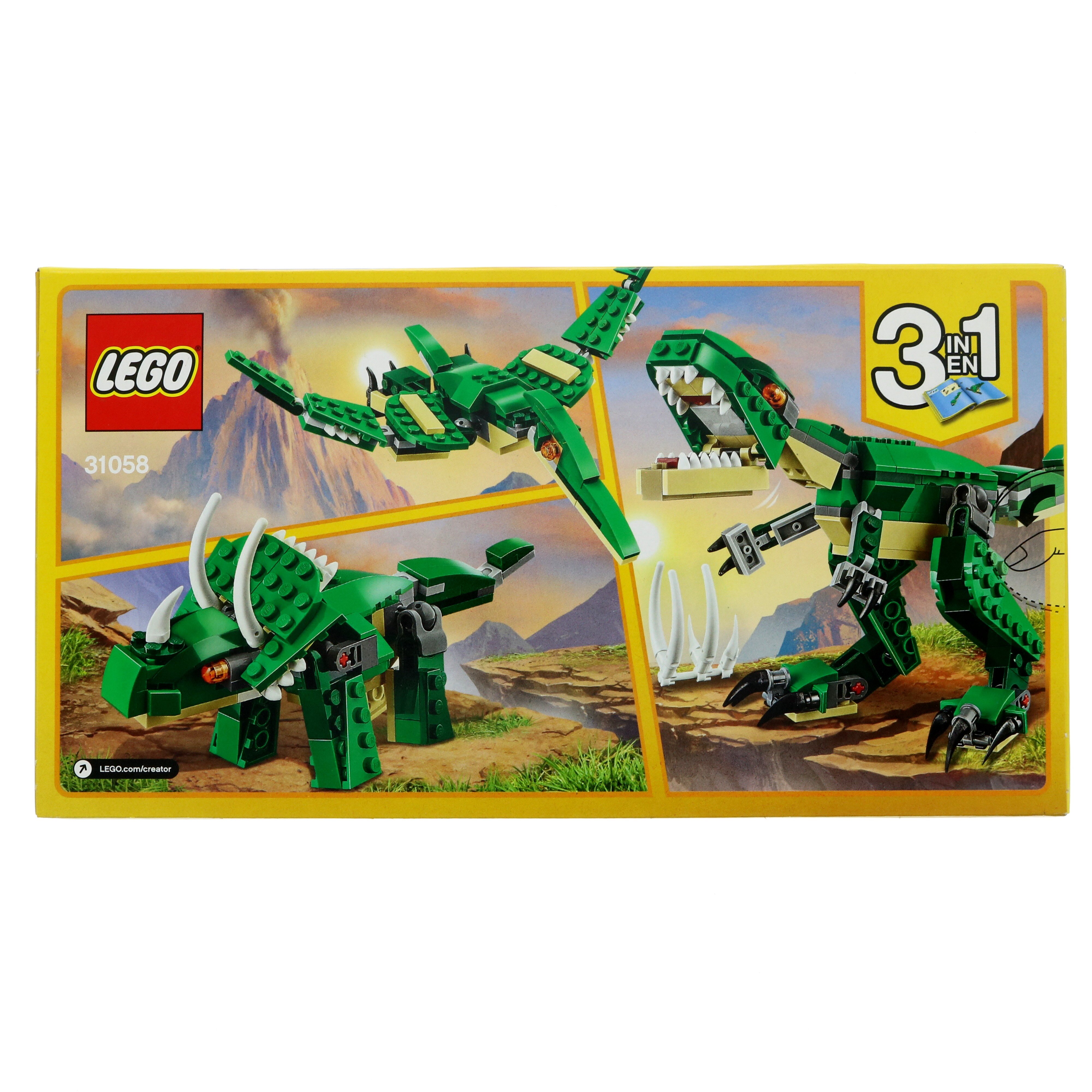 Buy LEGO Creator 3in1 Mighty Dinosaurs Model Building Set 31058, LEGO