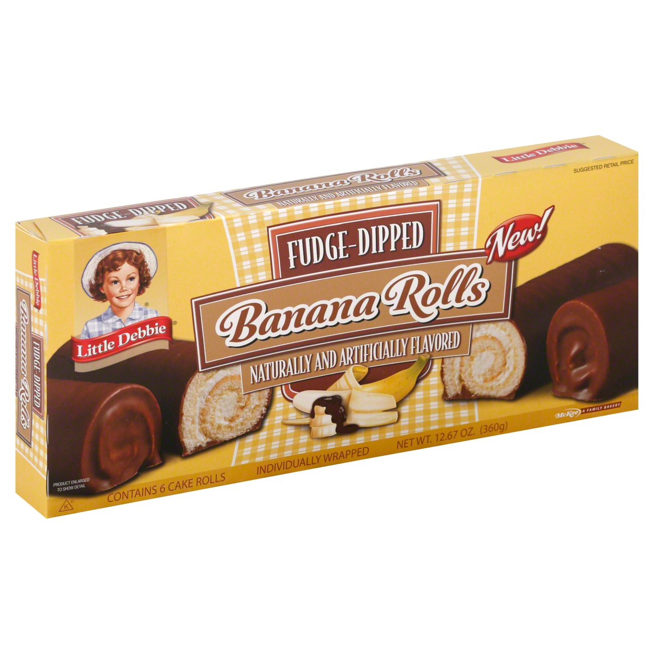 Little Debbie Fudge Dipped Banana Rolls Shop Snack cakes at HEB