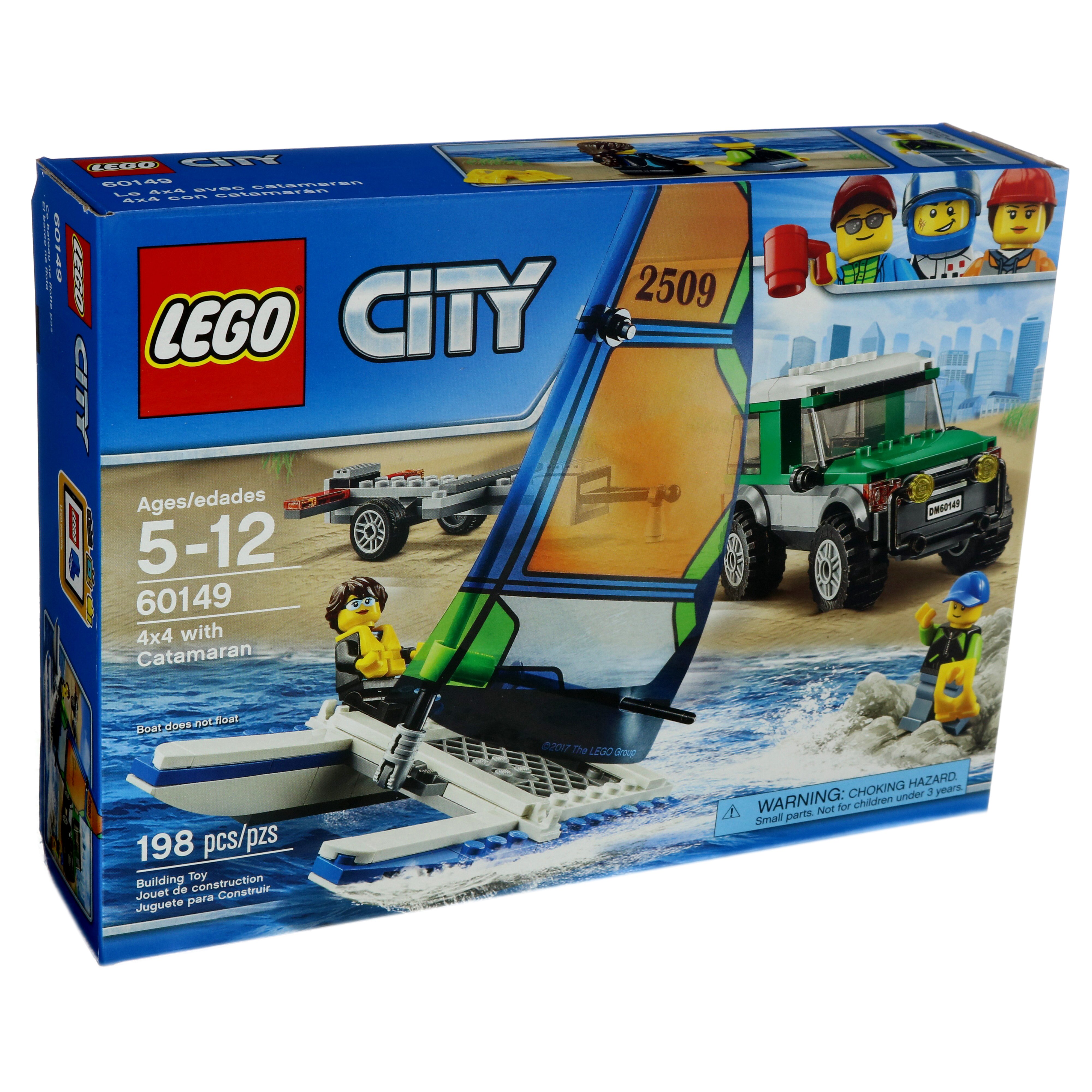 LEGO City 4x4 With Catamaran Shop Lego Building Blocks at H E B