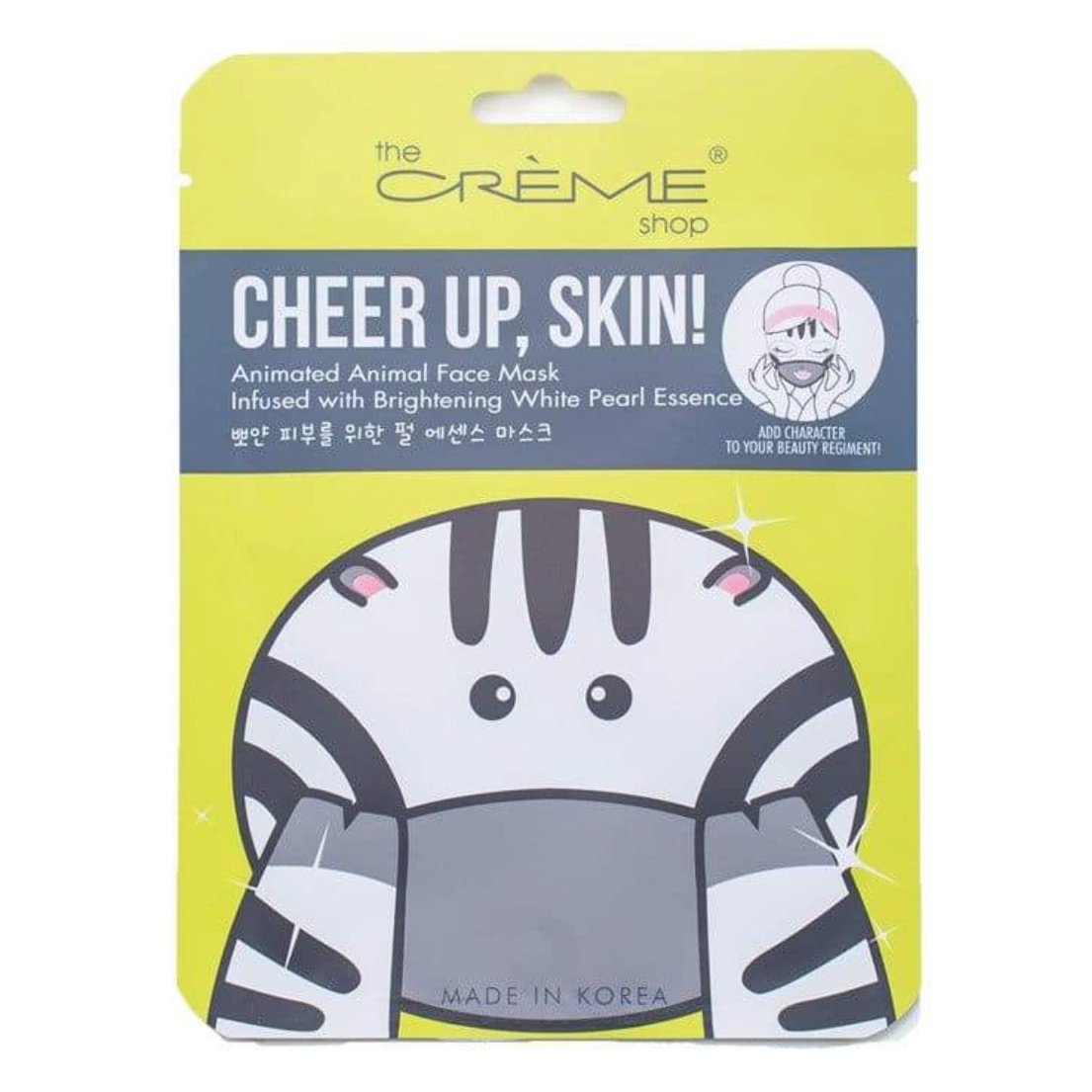 The Crème Shop Cheer up, Skin! Zebra Face Mask Shop Facial Masks