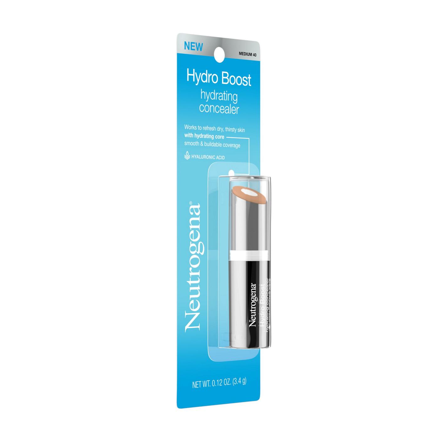 Neutrogena Hydro Boost Hydrate Concealer Stick - 40 Medium; image 3 of 6