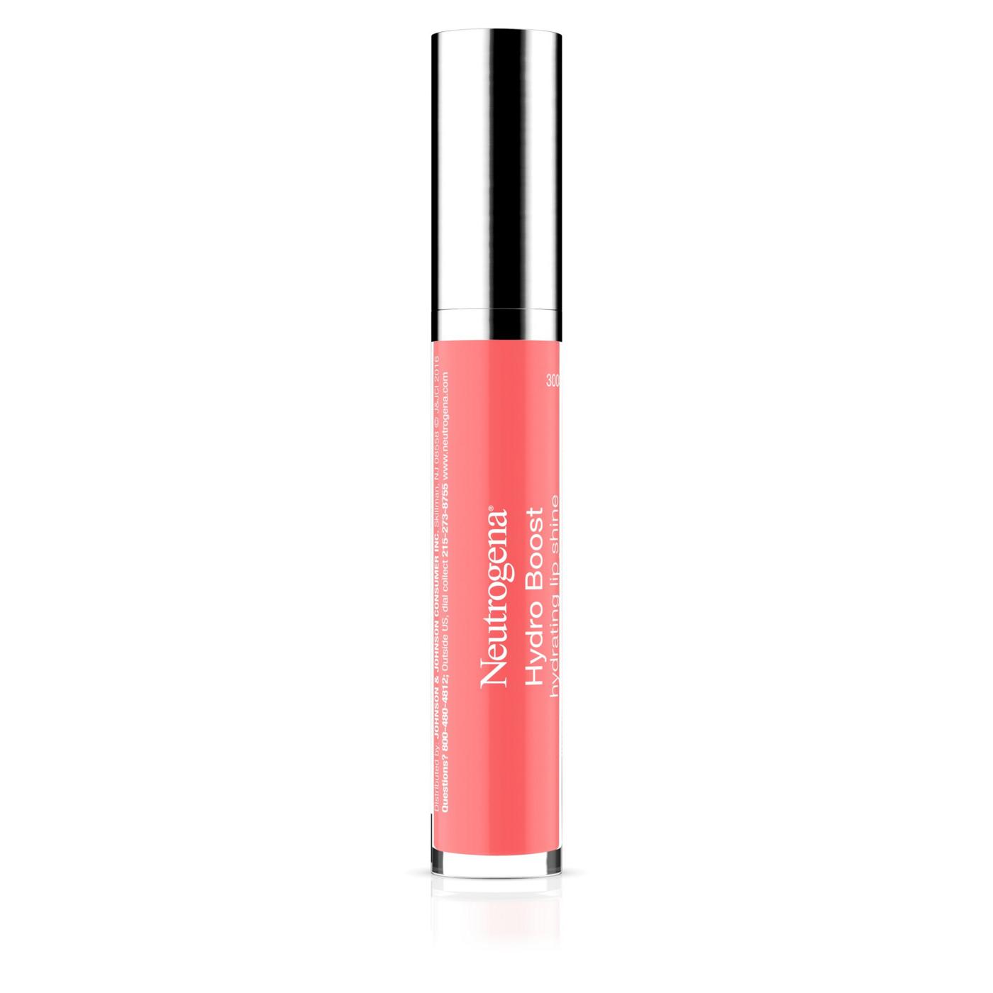 Neutrogena Hydro Boost Hydrating Lip Shine 30 Flushed Coral Color; image 2 of 3