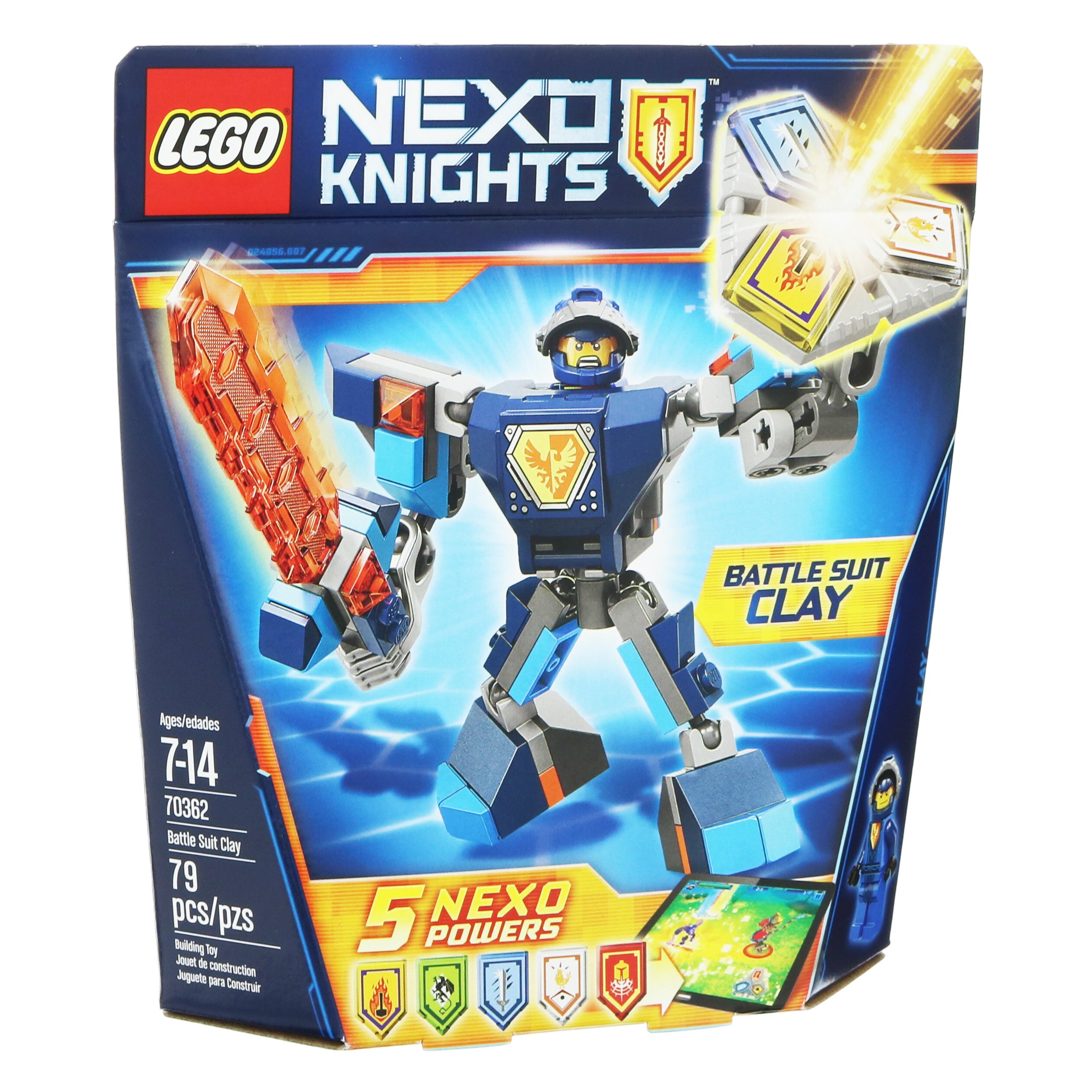 lego nexo knights clay robot