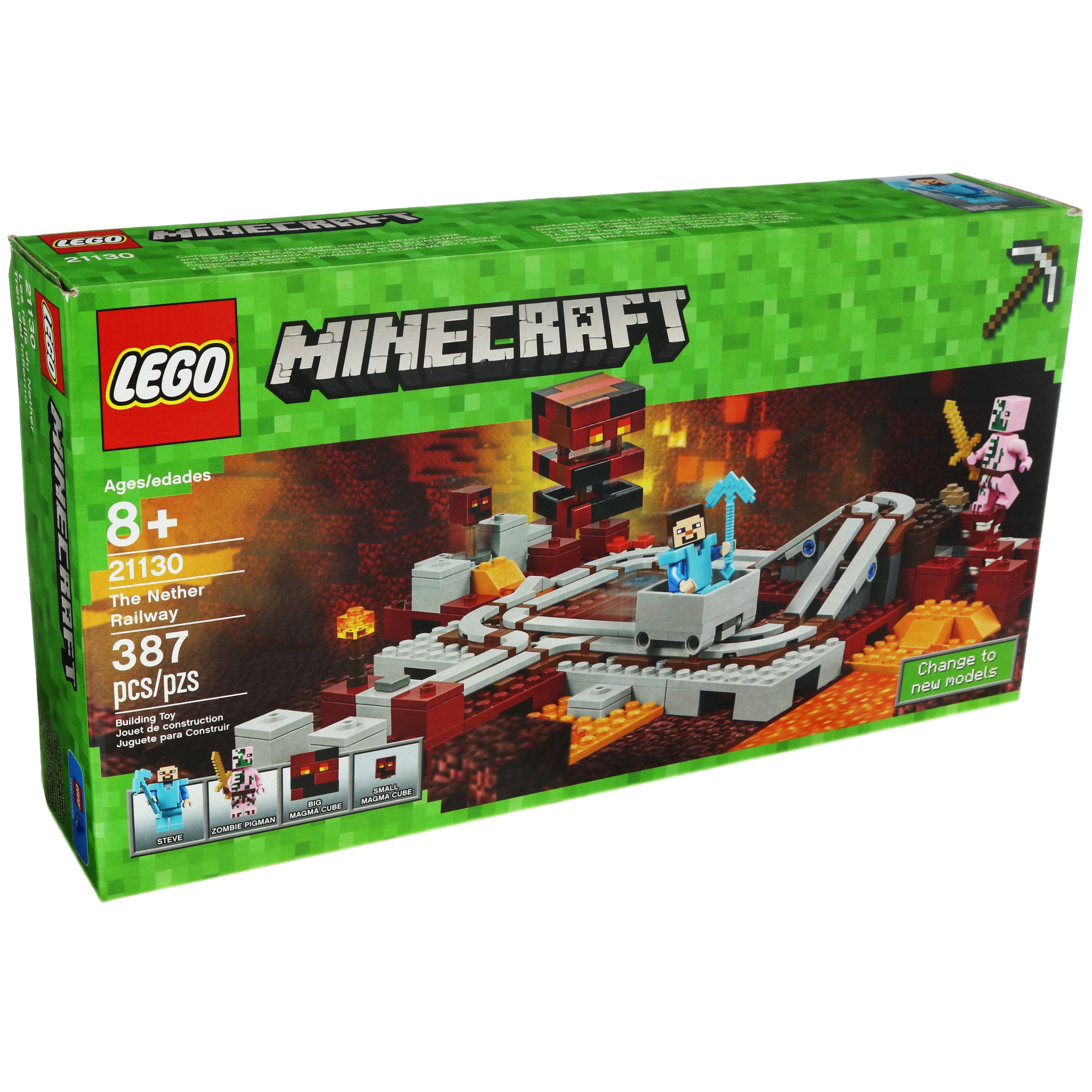 Lego Minecraft Nether Railway Shop Lego Building Blocks At H E B