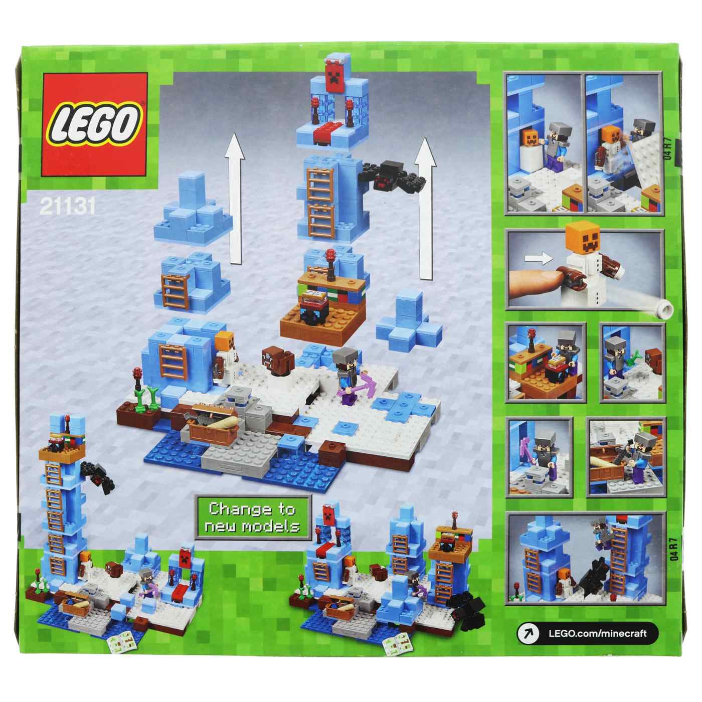 LEGO Minecraft Ice Spikes Shop Lego Building Blocks at H E B