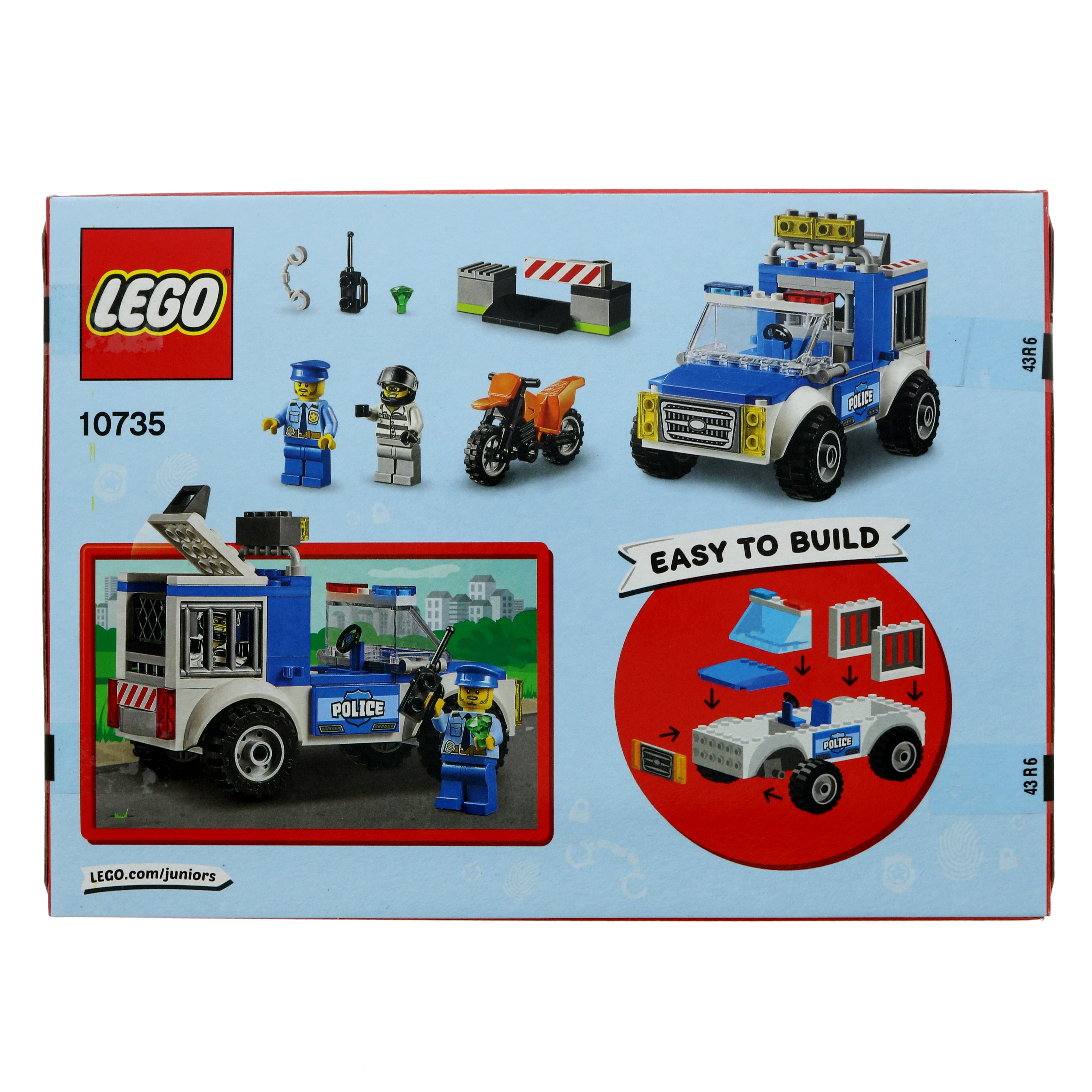 LEGO Juniors Police Truck Chase Shop Lego Building Blocks at H E B