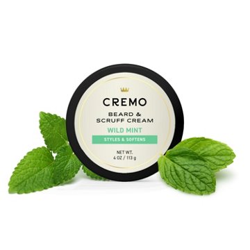 Cremo Beard & Scruff Cream - Wild Mint, 4 oz