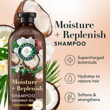 Herbal Essences Moisture + Replenish Coconut Sulfate Free Shampoo, 13.5 fl oz