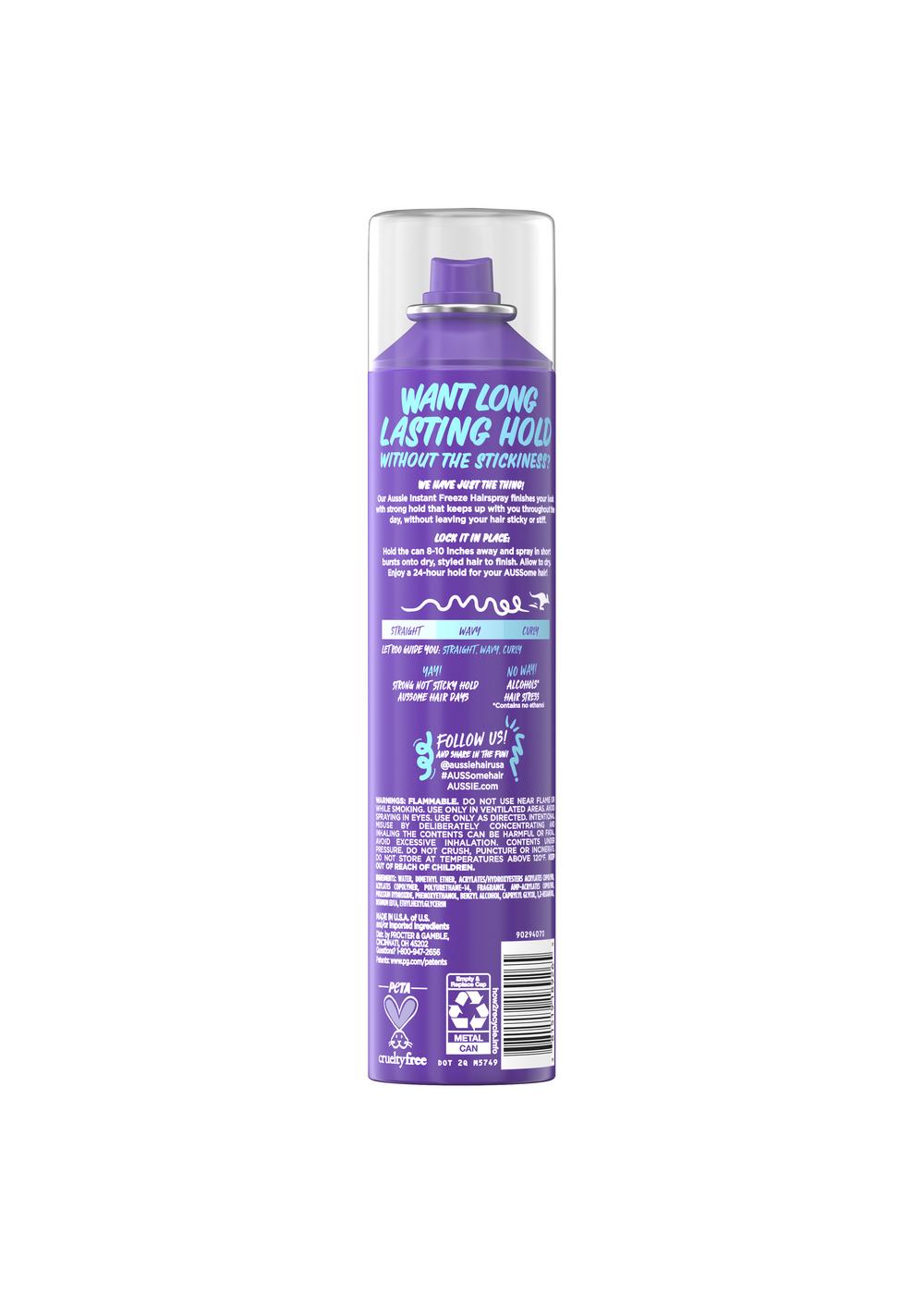 Aussie Instant Freeze Hairspray  Hy-Vee Aisles Online Grocery Shopping