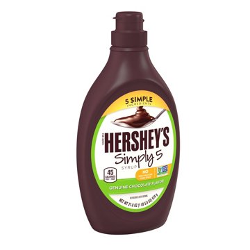 Hershey's Simply 5 Chocolate Syrup Bottle, 21.8 oz