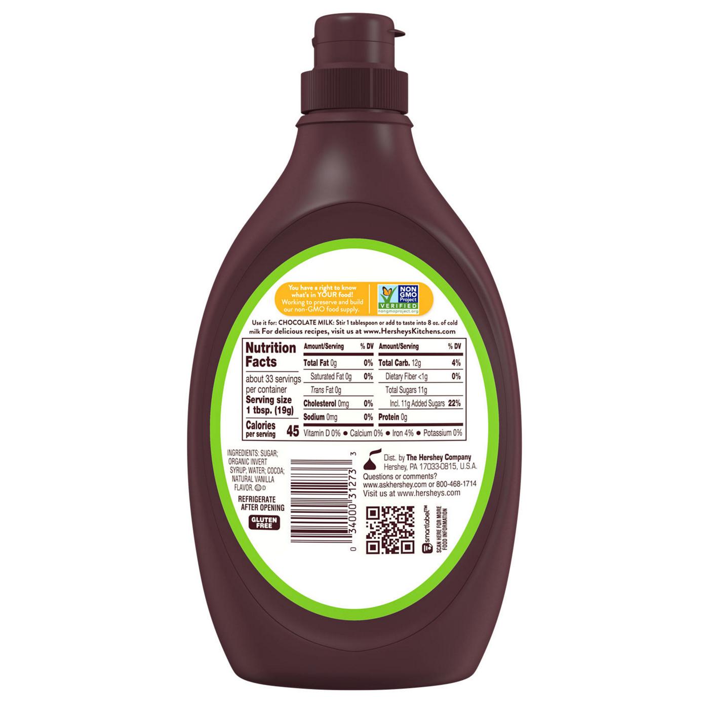 Hershey's Simply 5 Chocolate Syrup Bottle; image 3 of 6