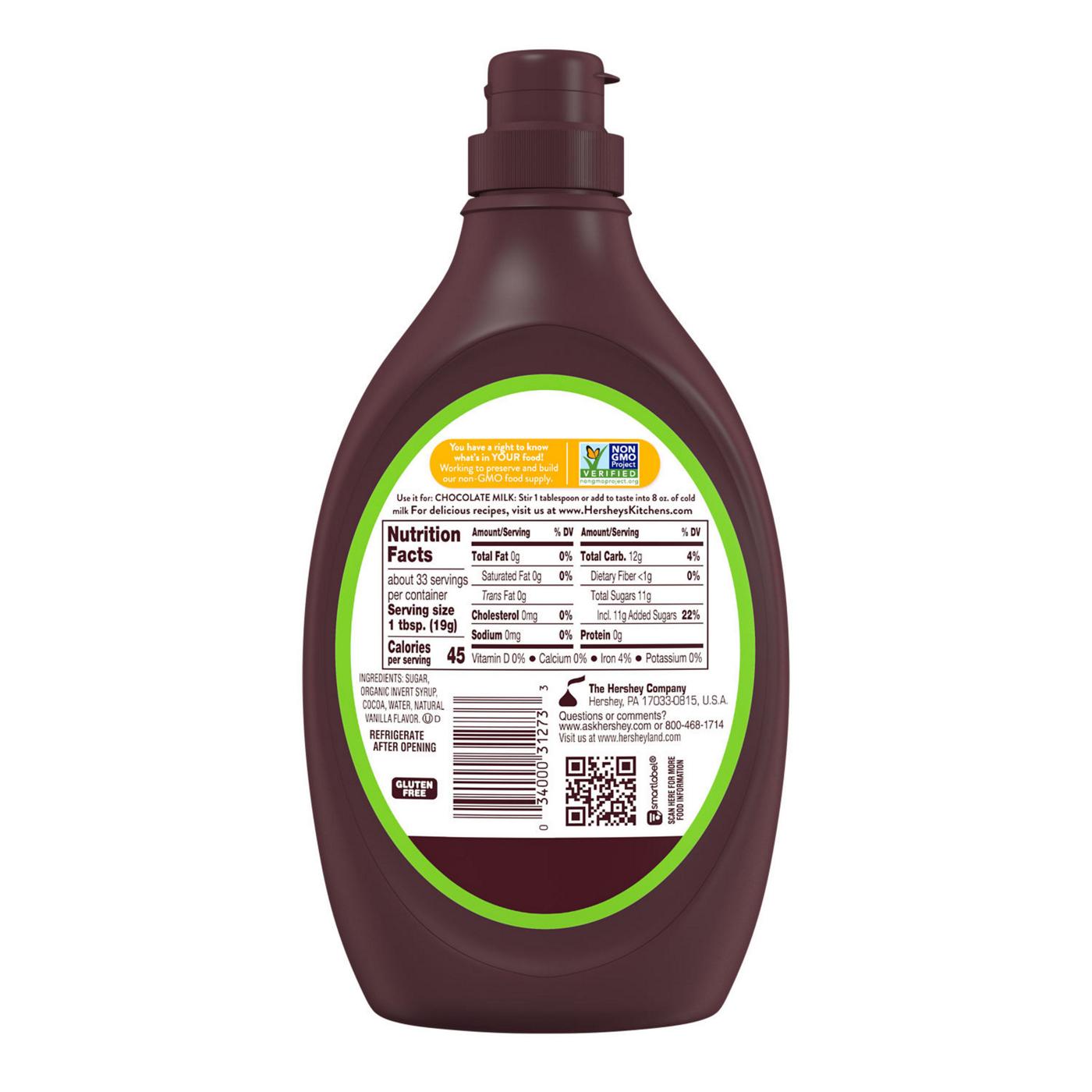 Hershey's Simply 5 Chocolate Syrup Bottle; image 6 of 9