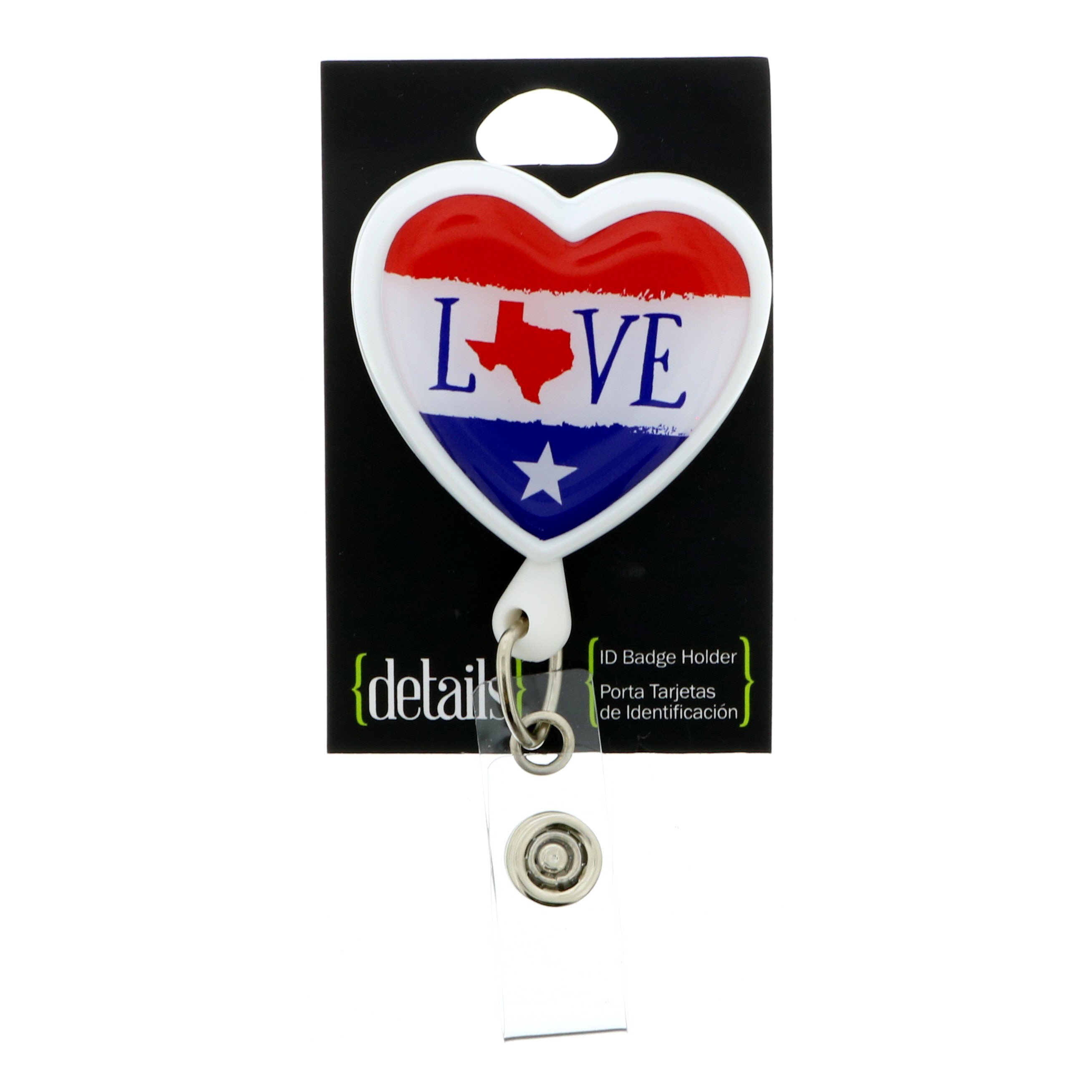 Houston Texans Metal ID Badge Reel